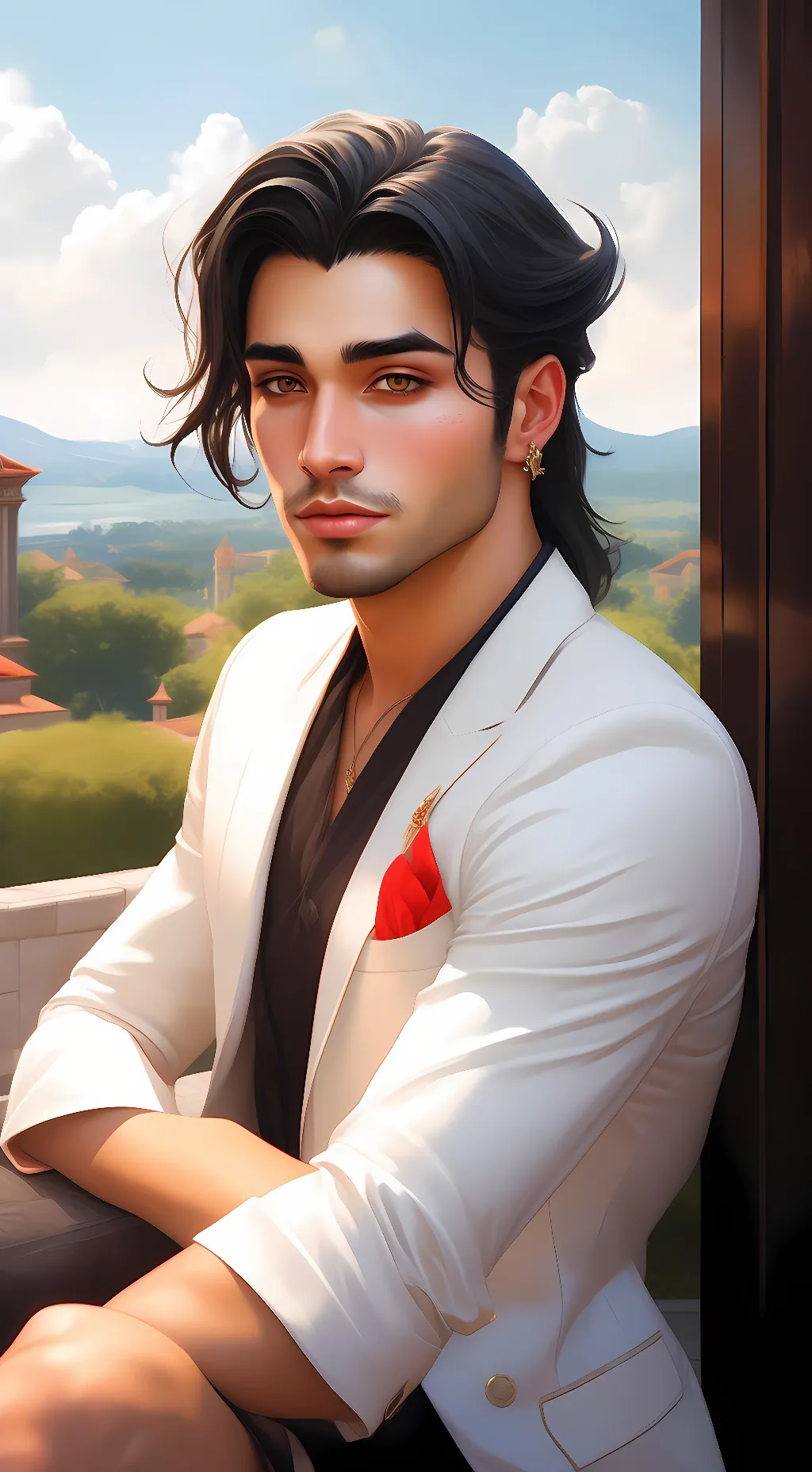 ai character: Theo background