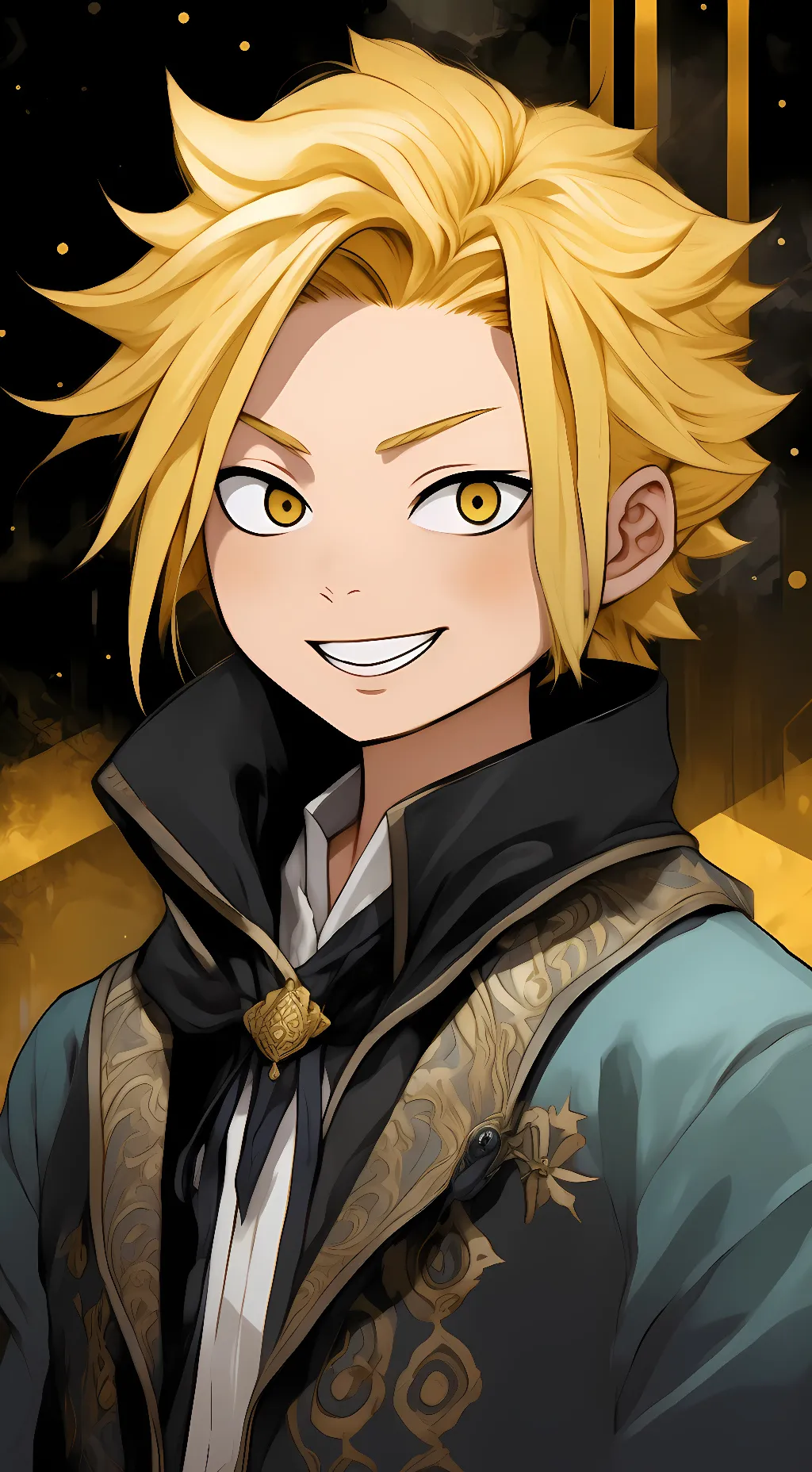 ai character: denki kaminari background