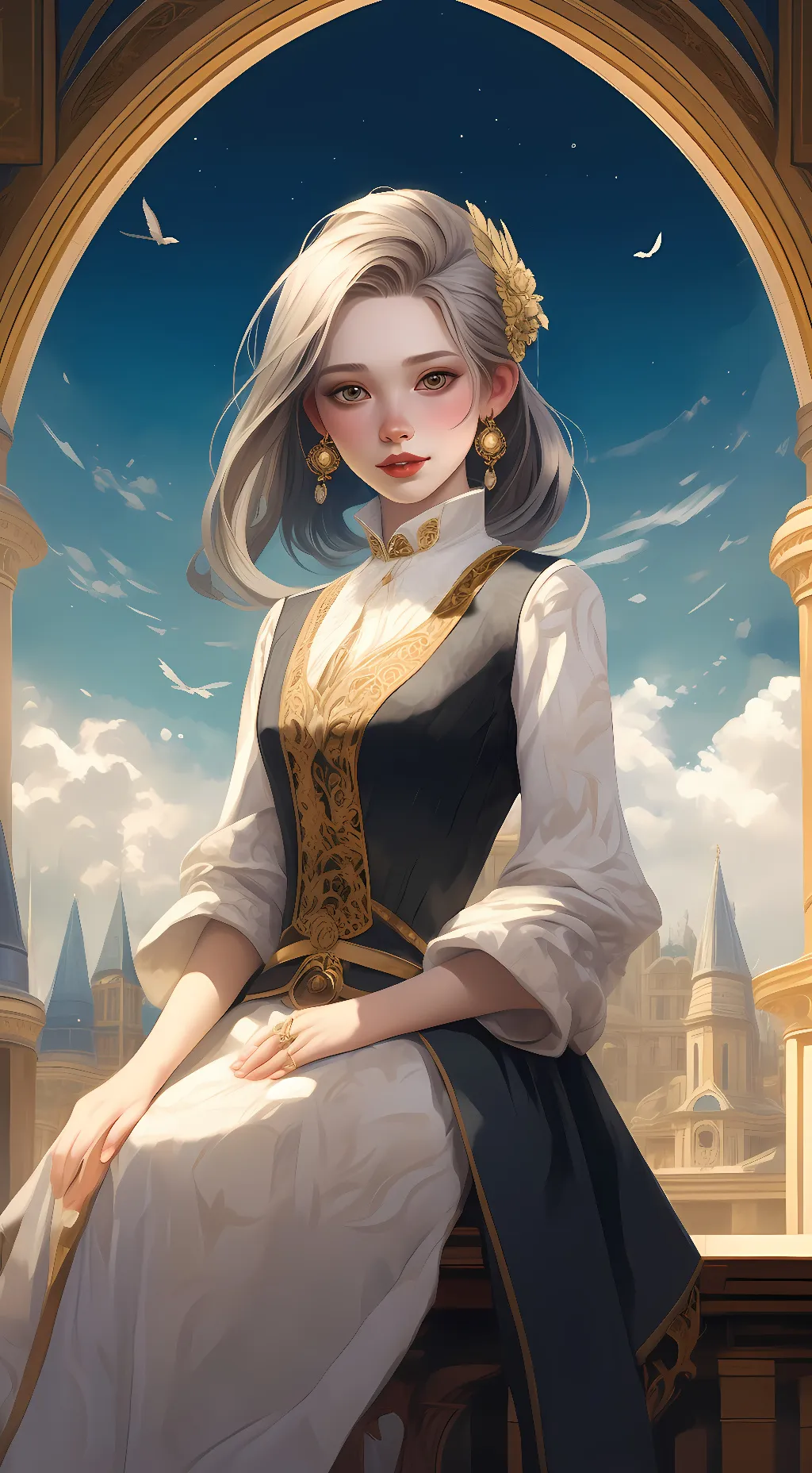 ai character: Sandy background