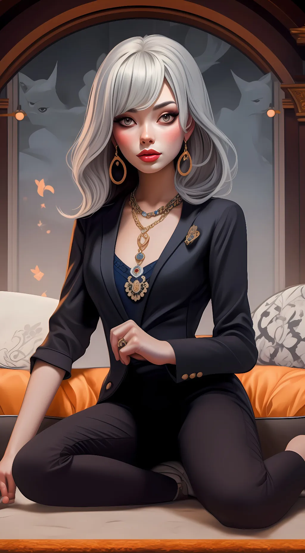 ai character: Sexy kid napper background