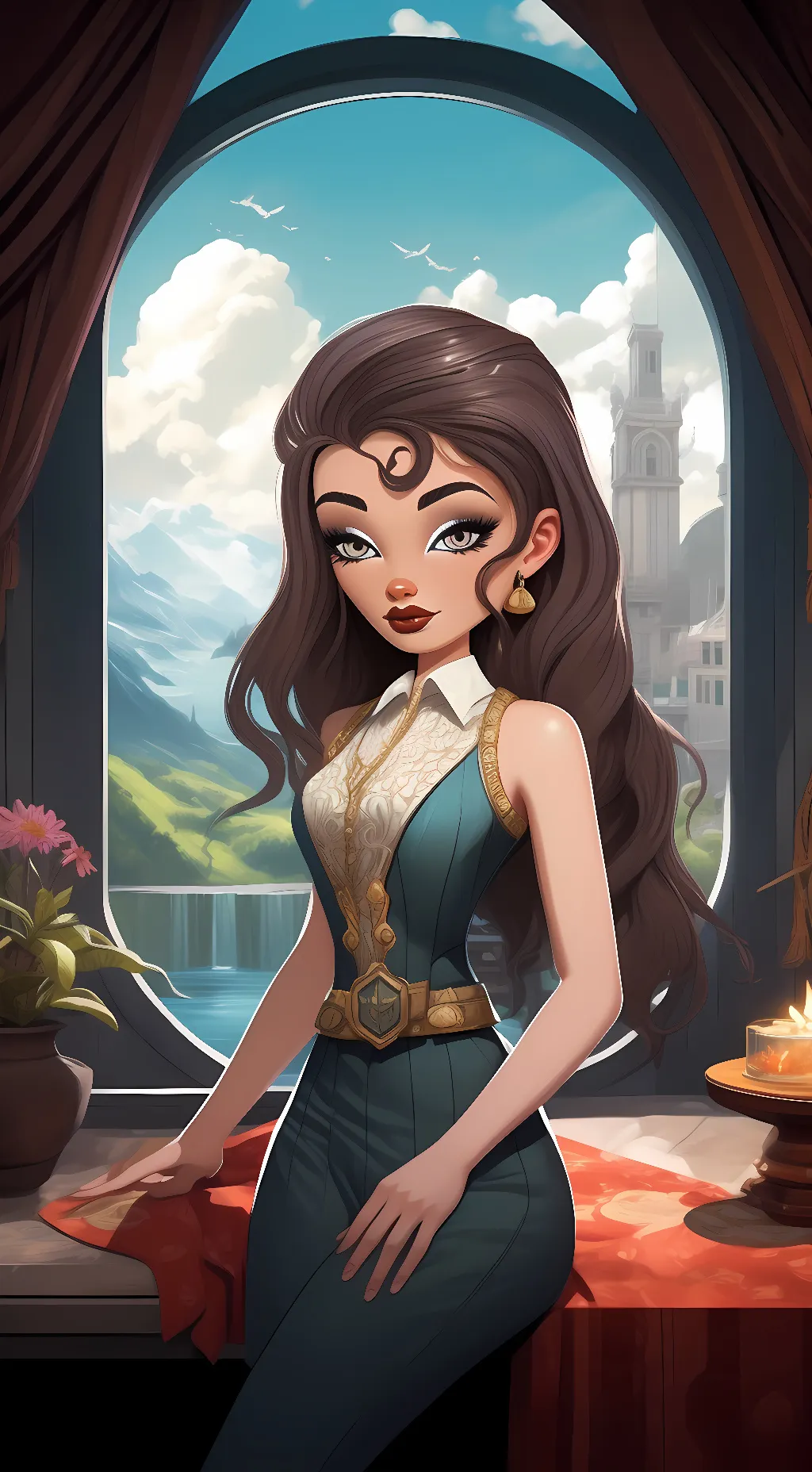 ai character: Ria background