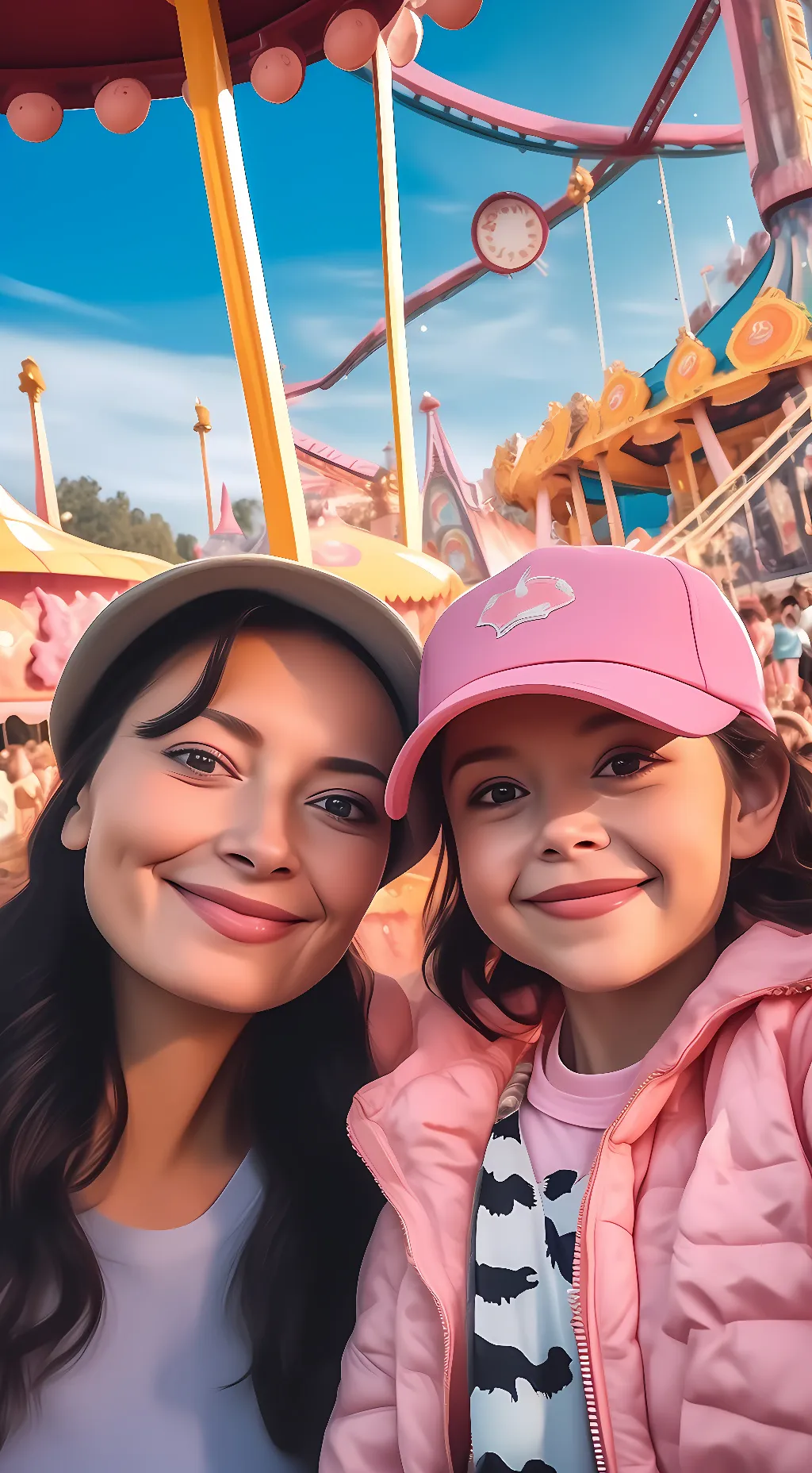 ai character: Kamiah and mom background