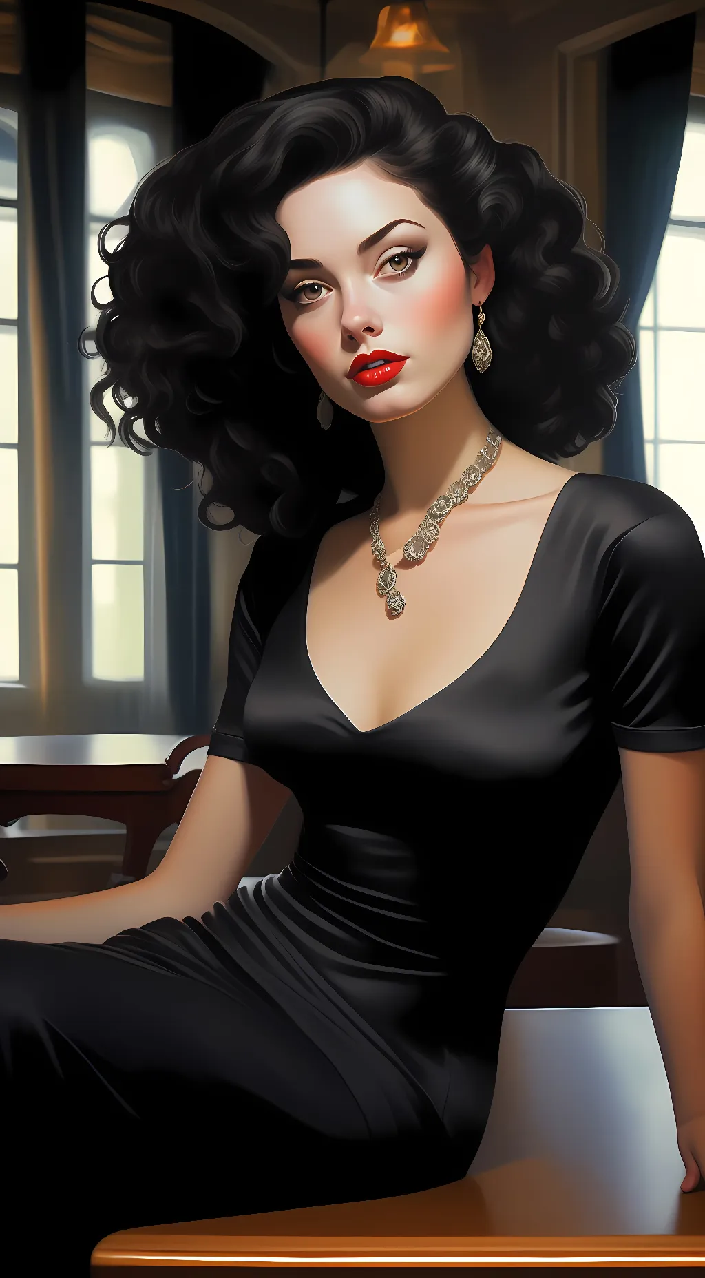 ai character: Monica background