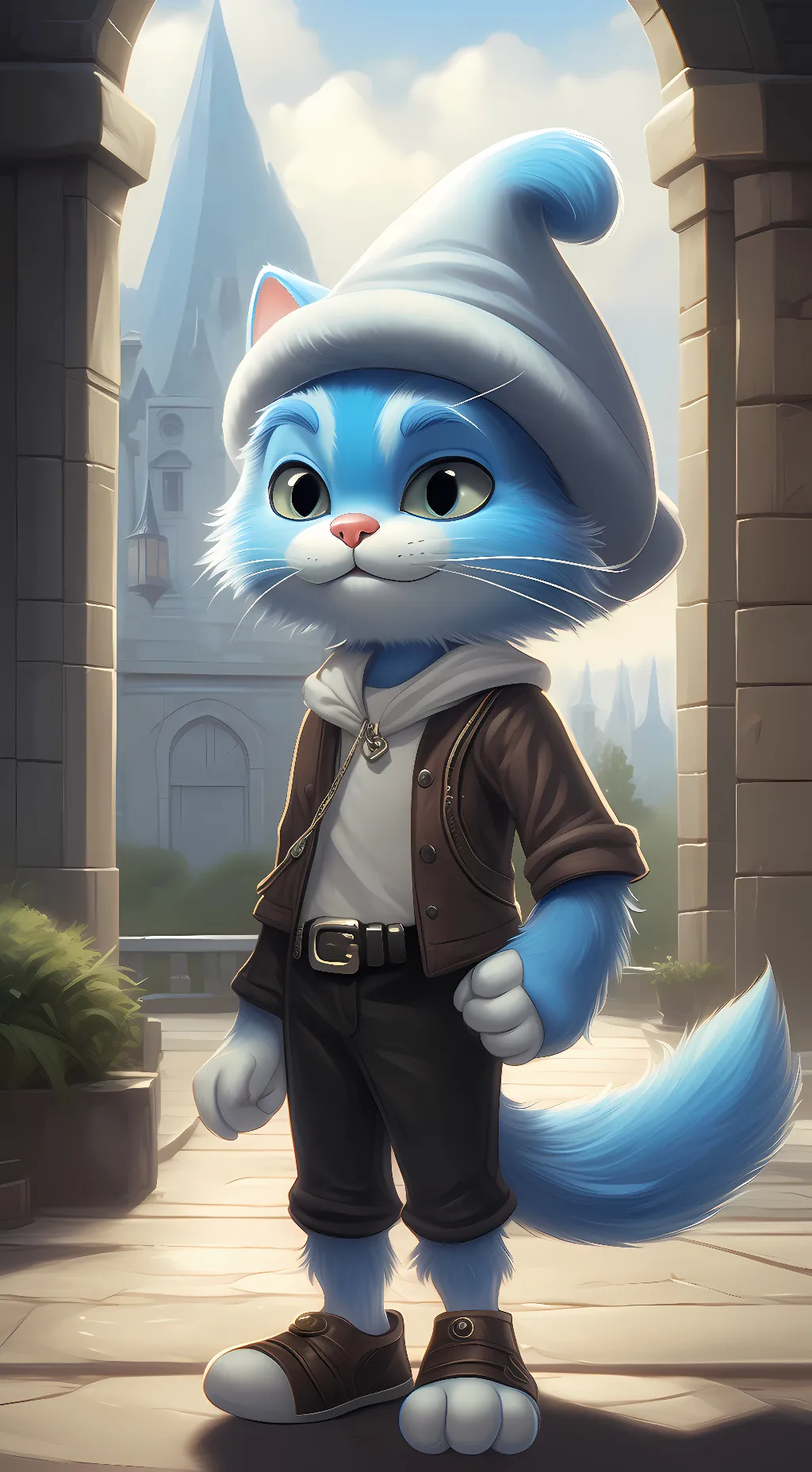 Talkie AI - Chat with BLUE SMURF CAT