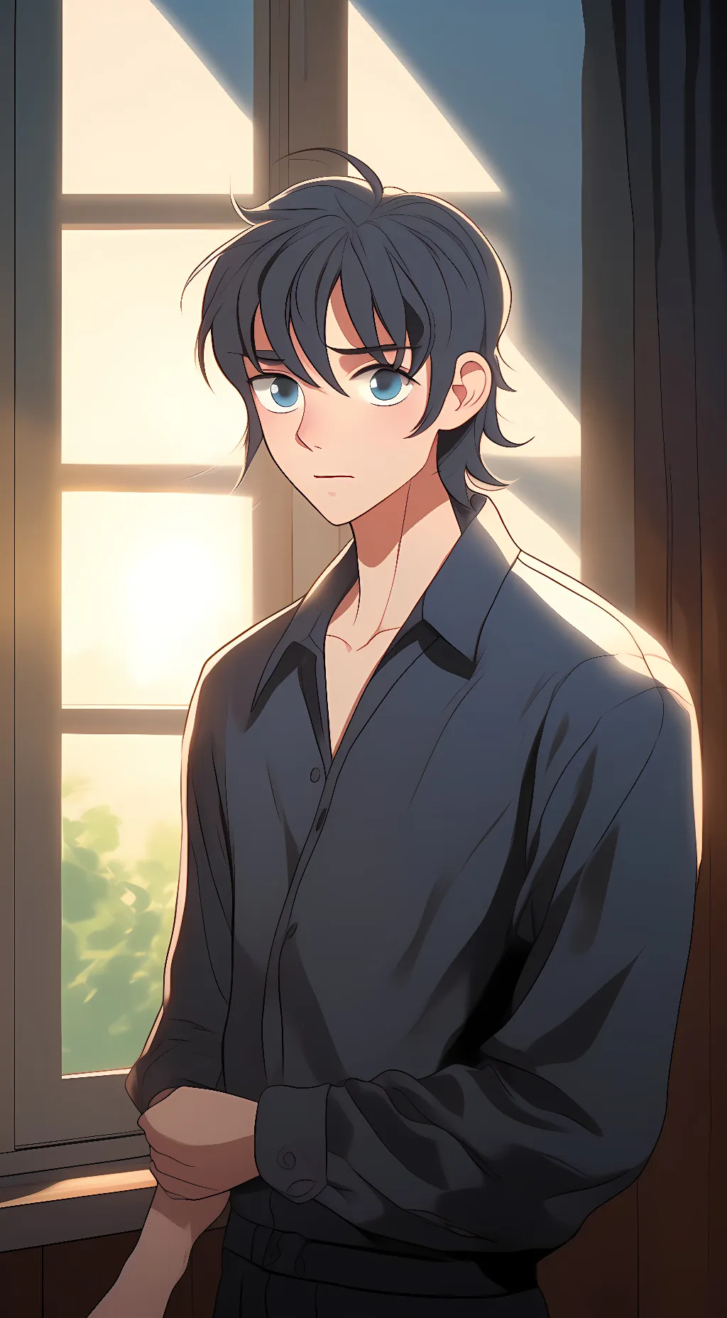 ai character: muichiro background