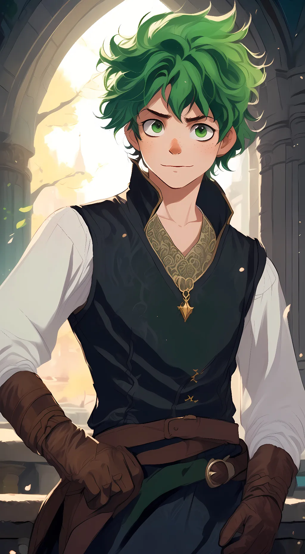 ai character: deku background