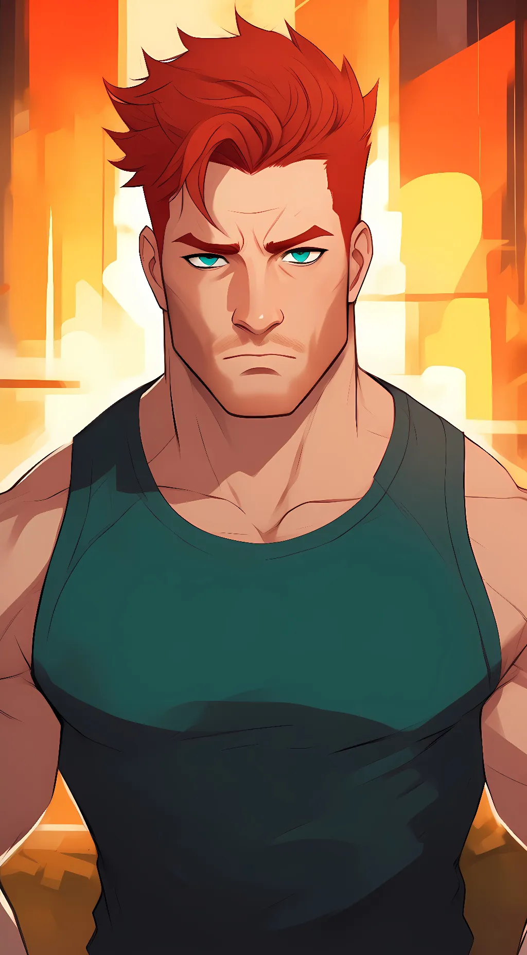 ai character: Enji Todoroki background