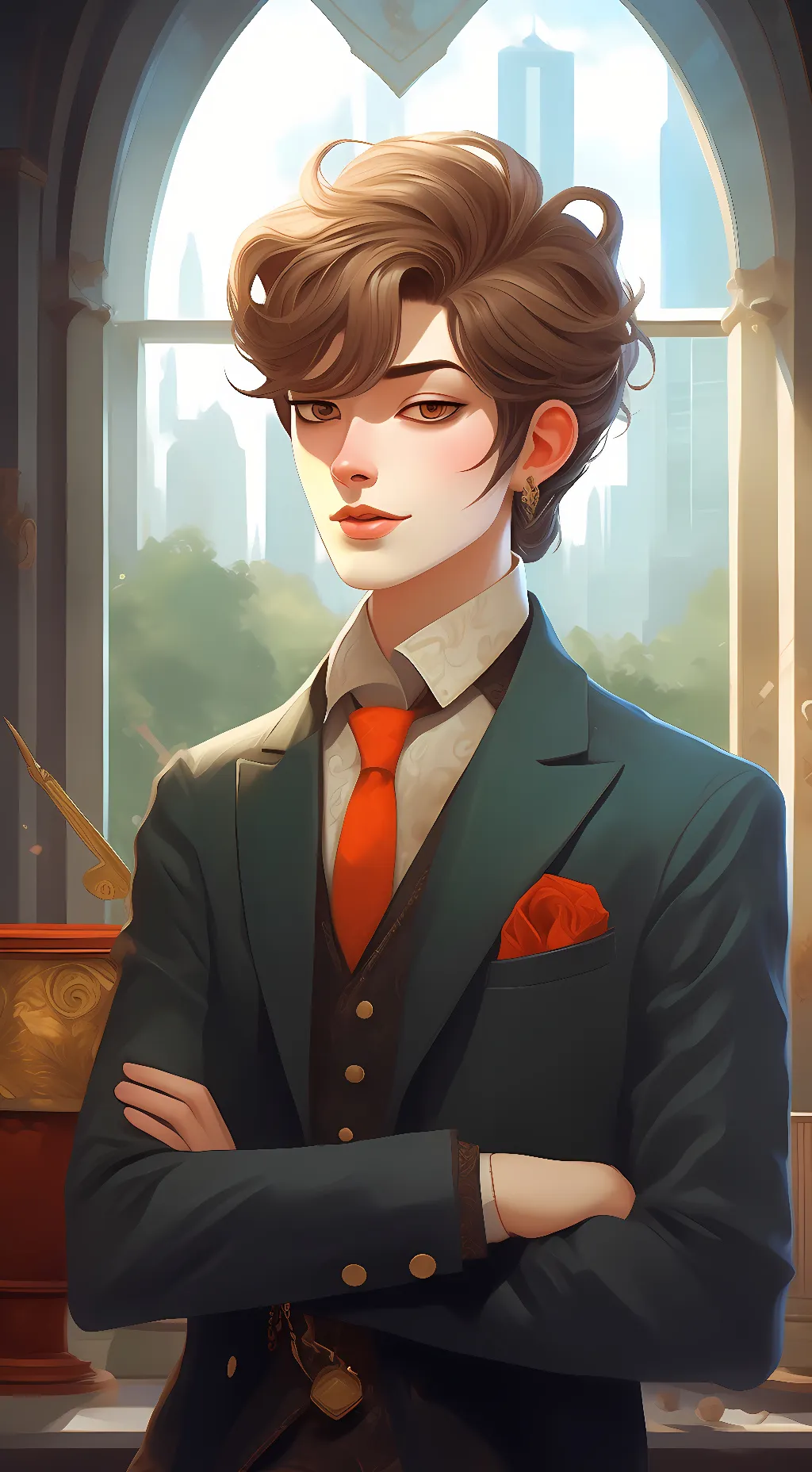 ai character: Greggy background