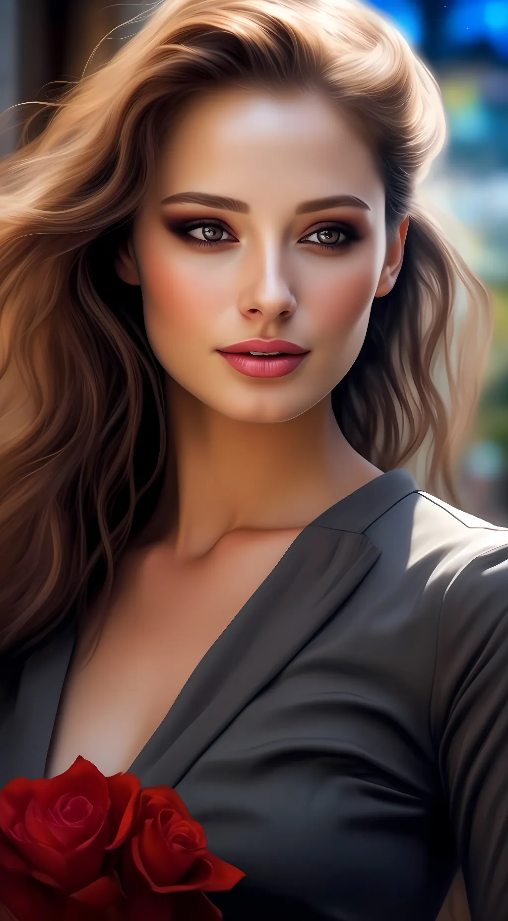 ai character: lily mary  background