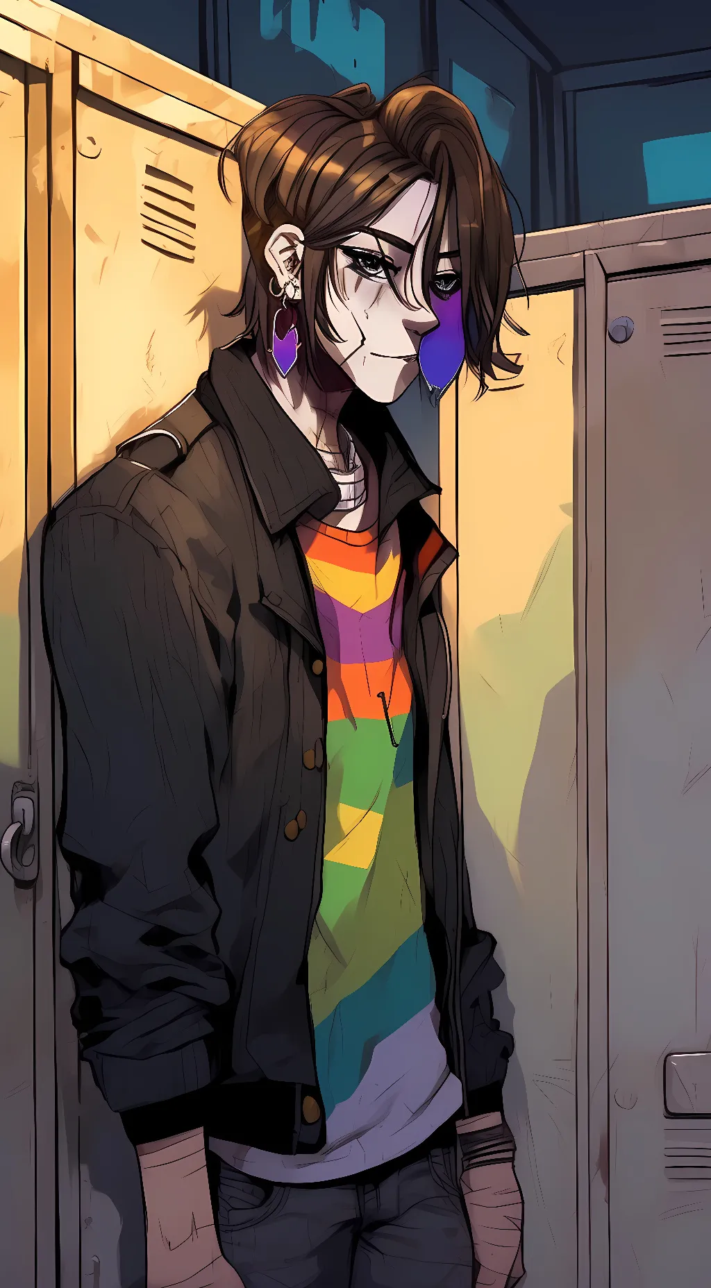 ai character: Micheal Afton  background