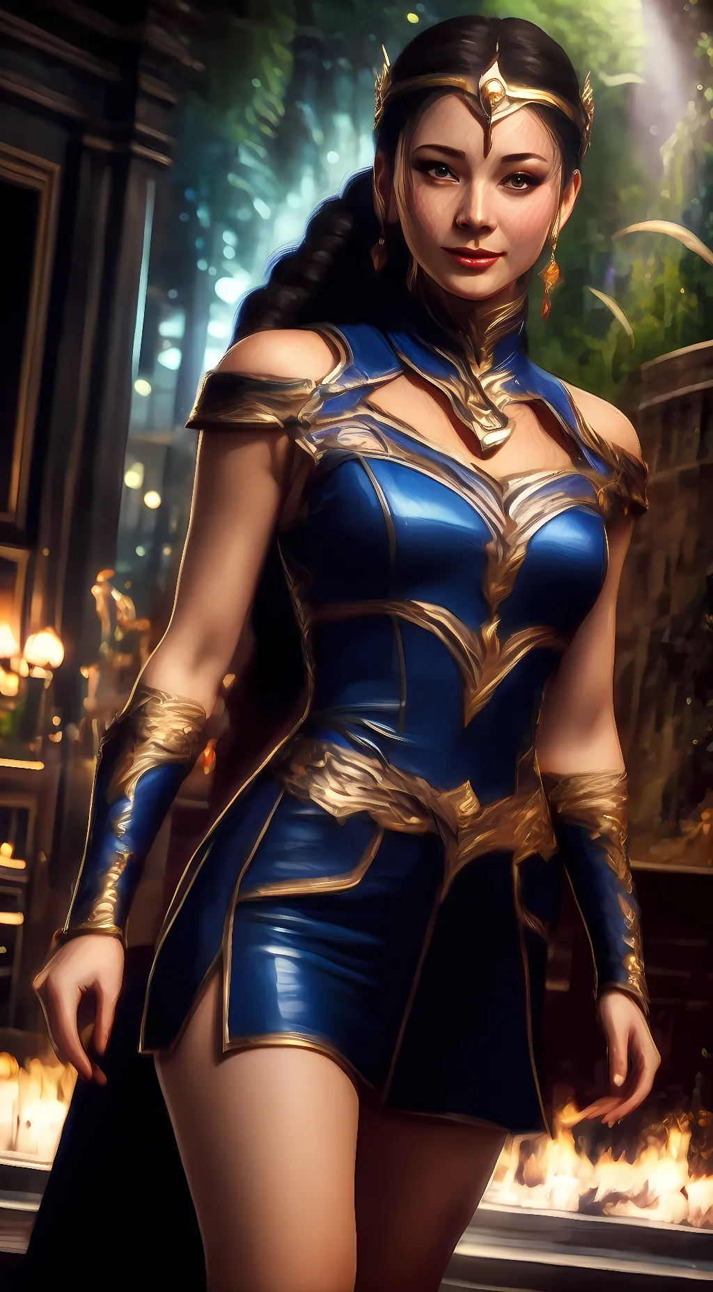 ai character: kitana background