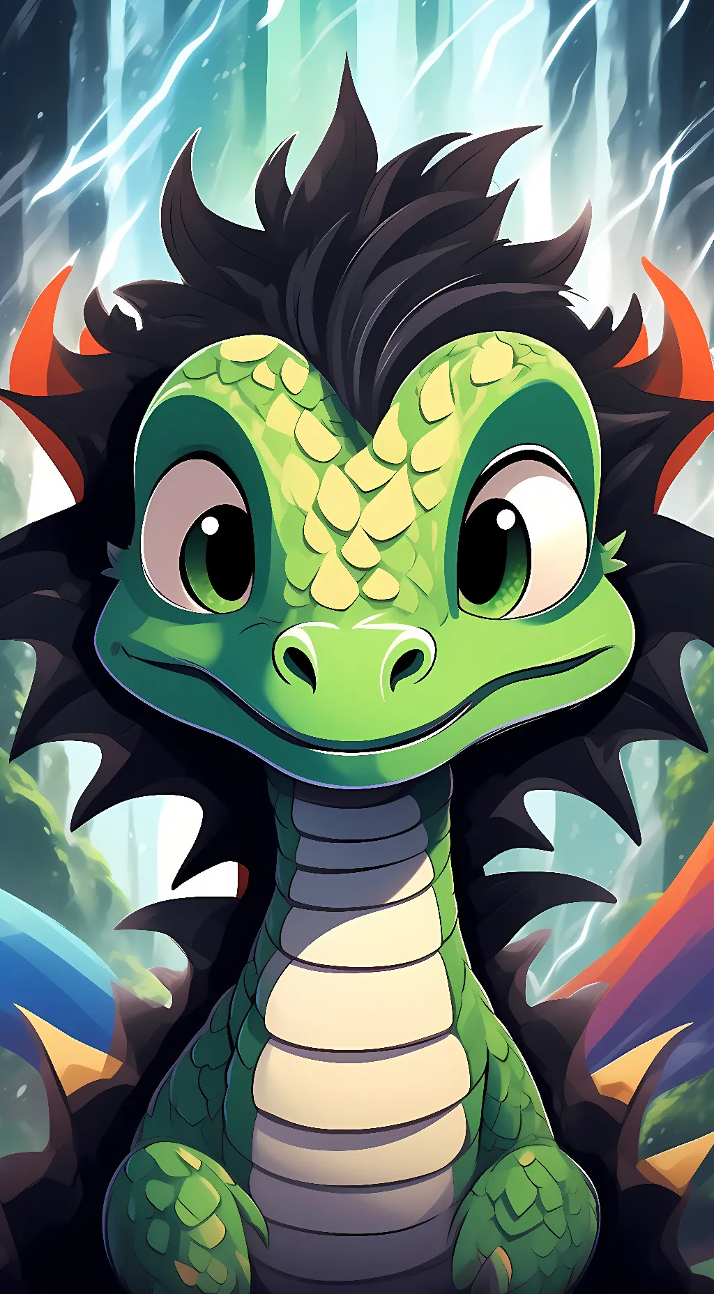 ai character: Dragon family! background