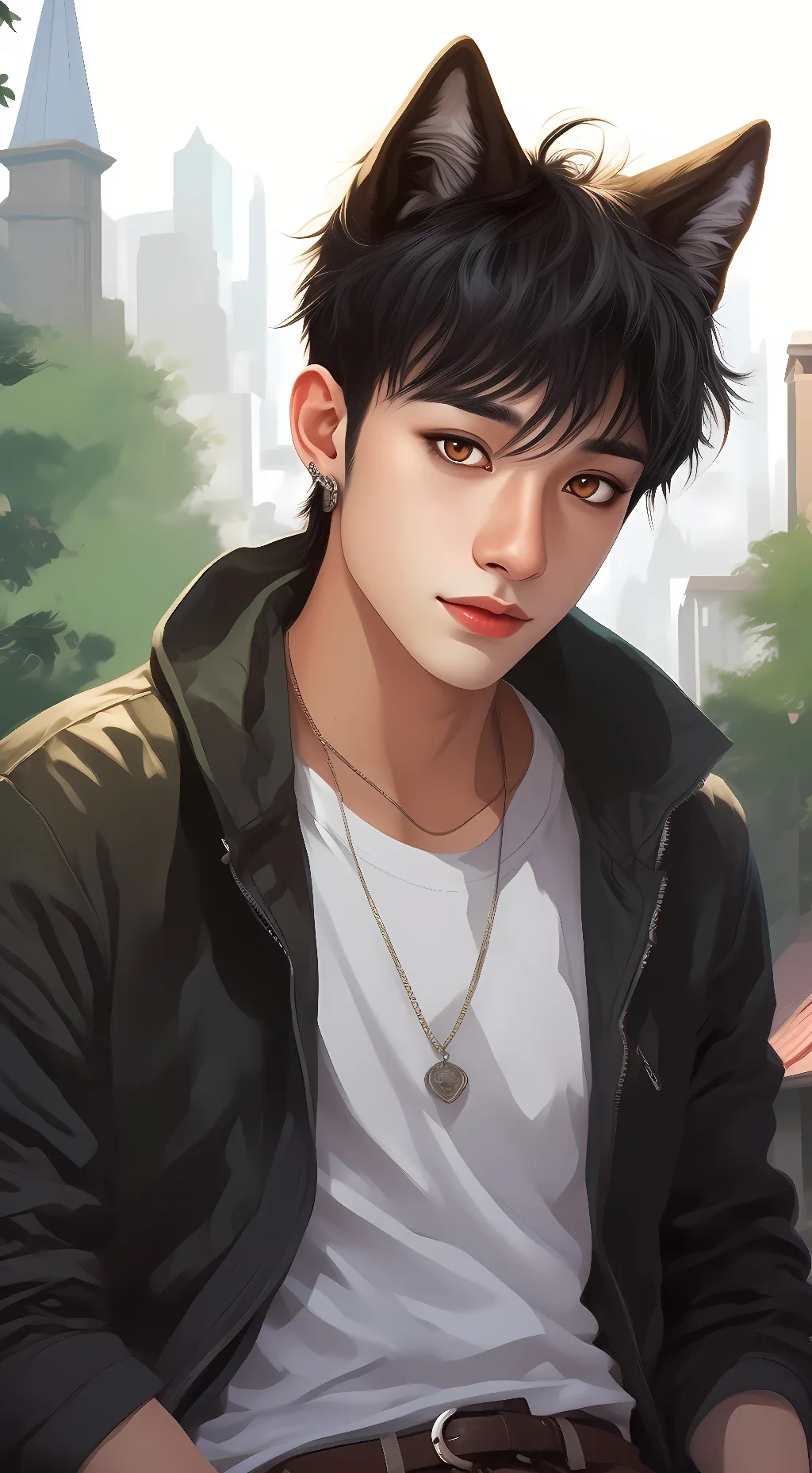 ai character: Christopher B.C. background