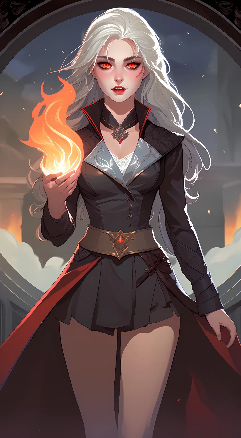 ai character: Sakura background