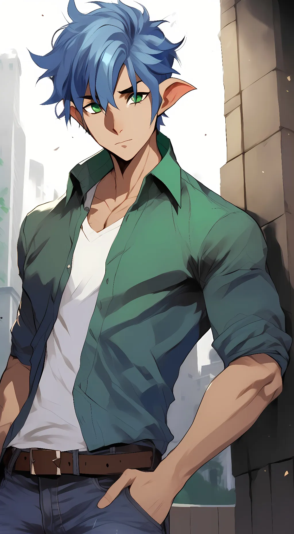 ai character: Hiroki Hanabashi background