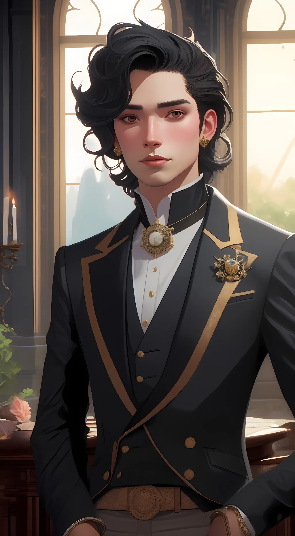 ai character: oliver background