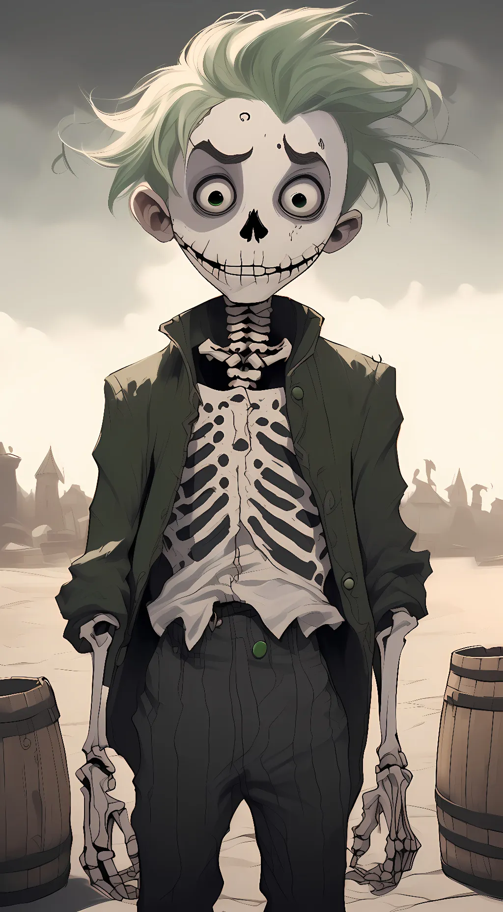 ai character: Barrel background