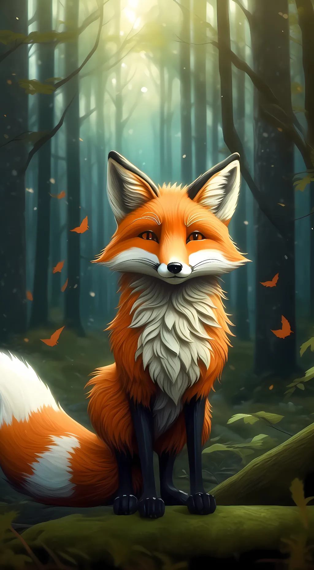 ai character: fox background