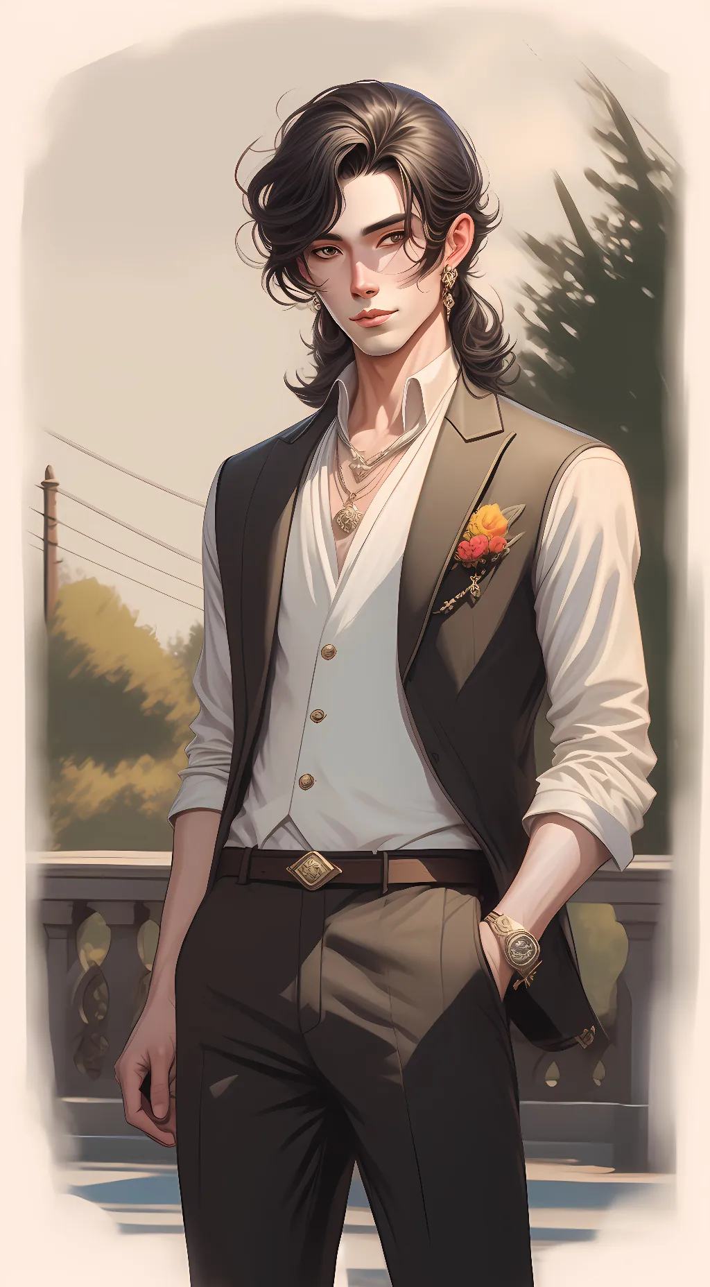 ai character: Oliver Lawson background