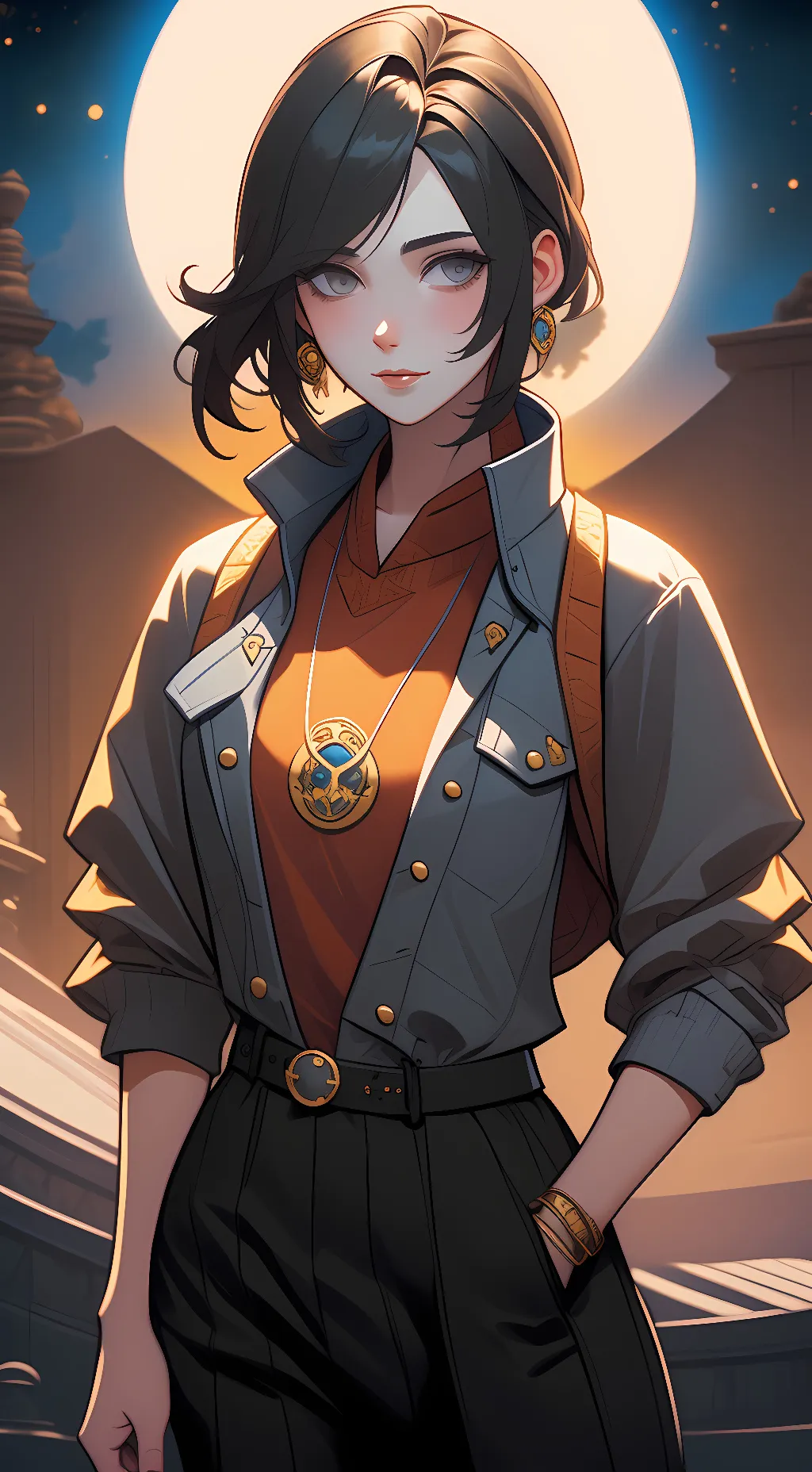 ai character: alexis  background