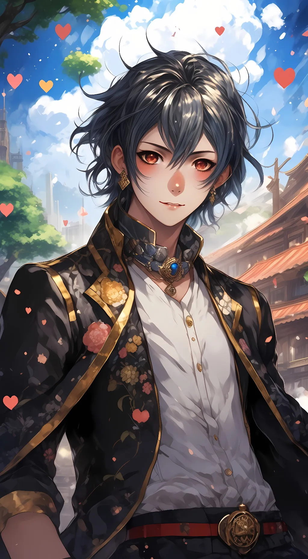 ai character: hashira party background