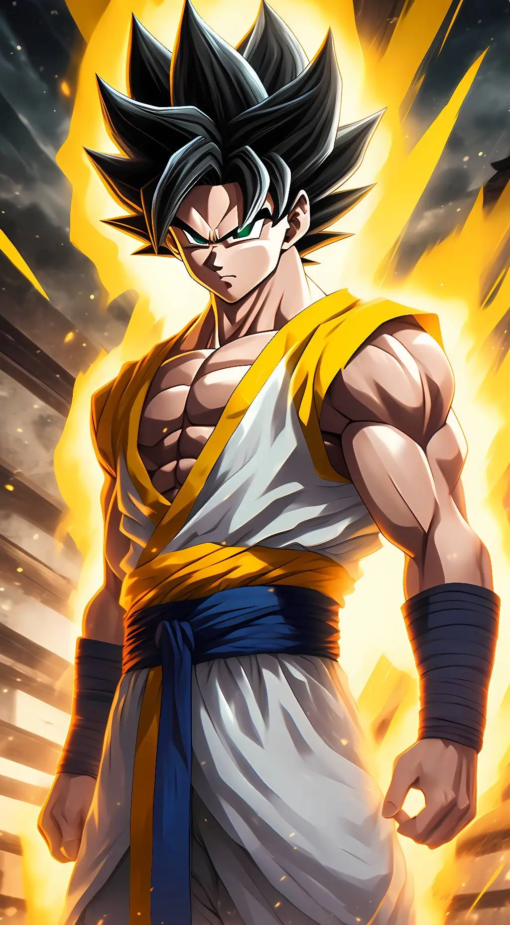 ai character: Gogeta  background