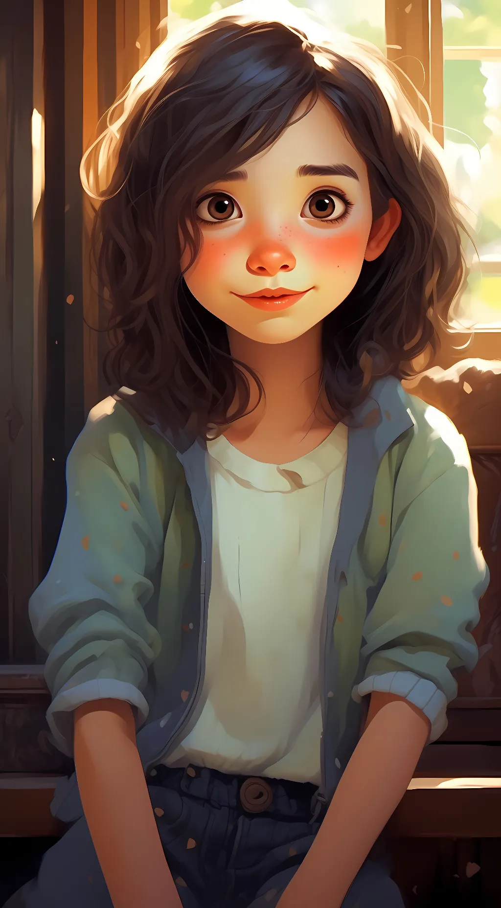 ai character: Diana  background