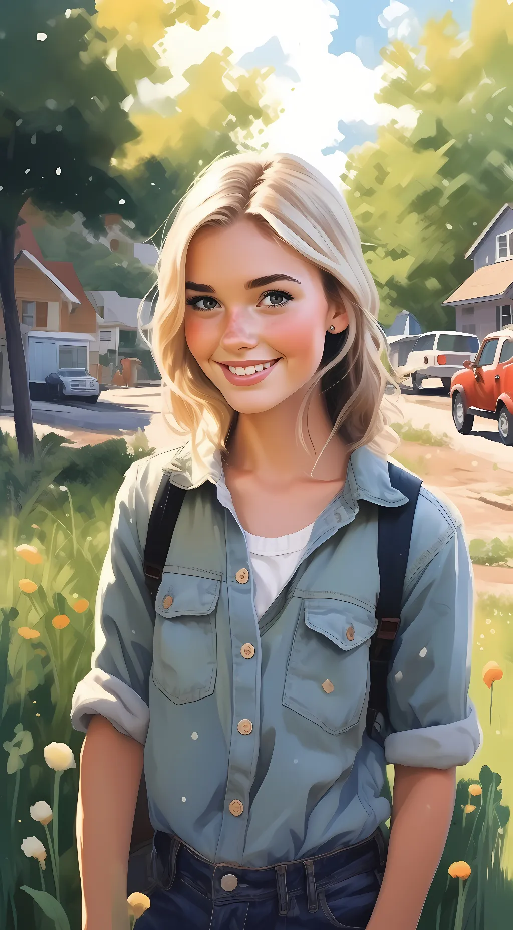 ai character: Ellie background