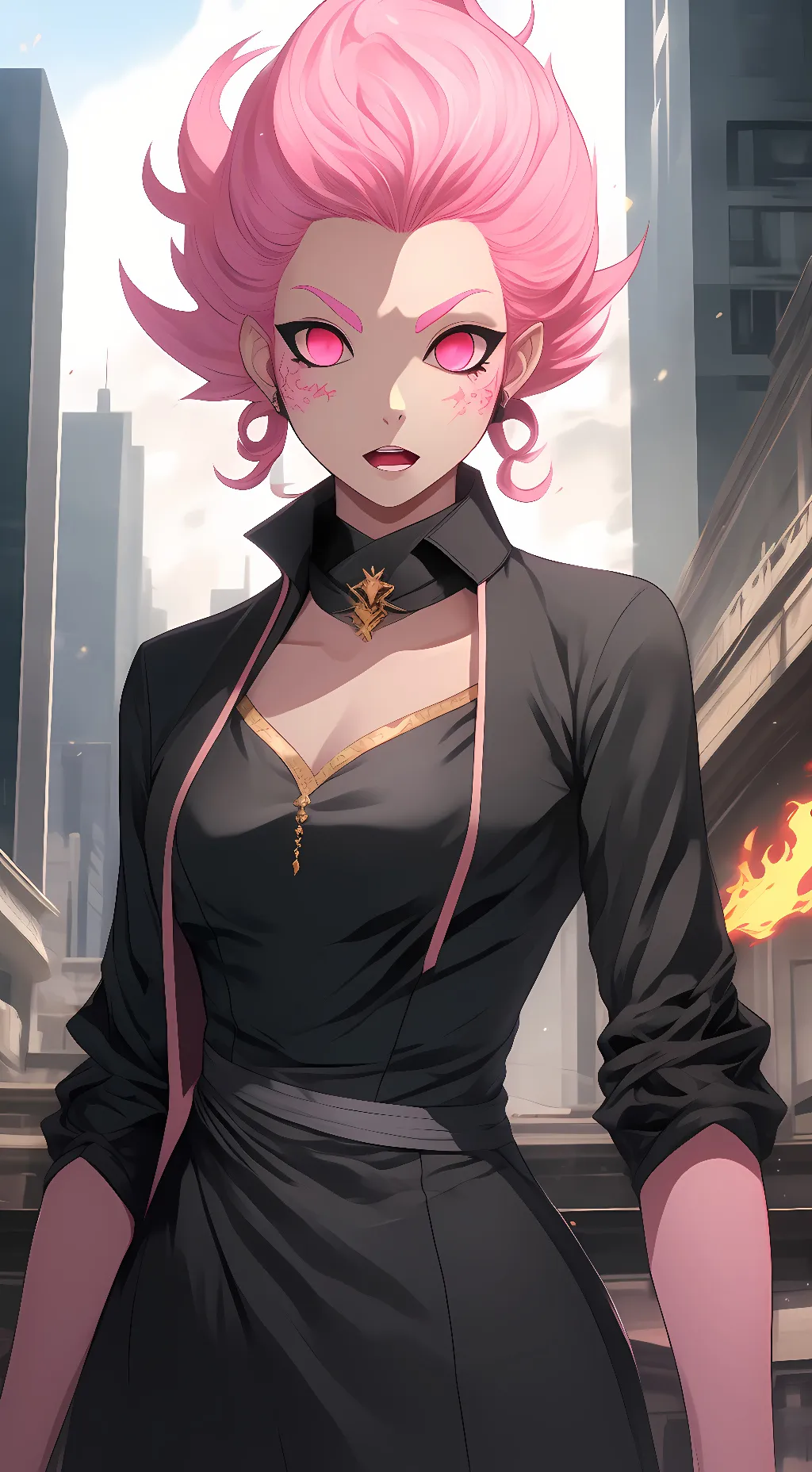 ai character: Tsukuki Blaze background