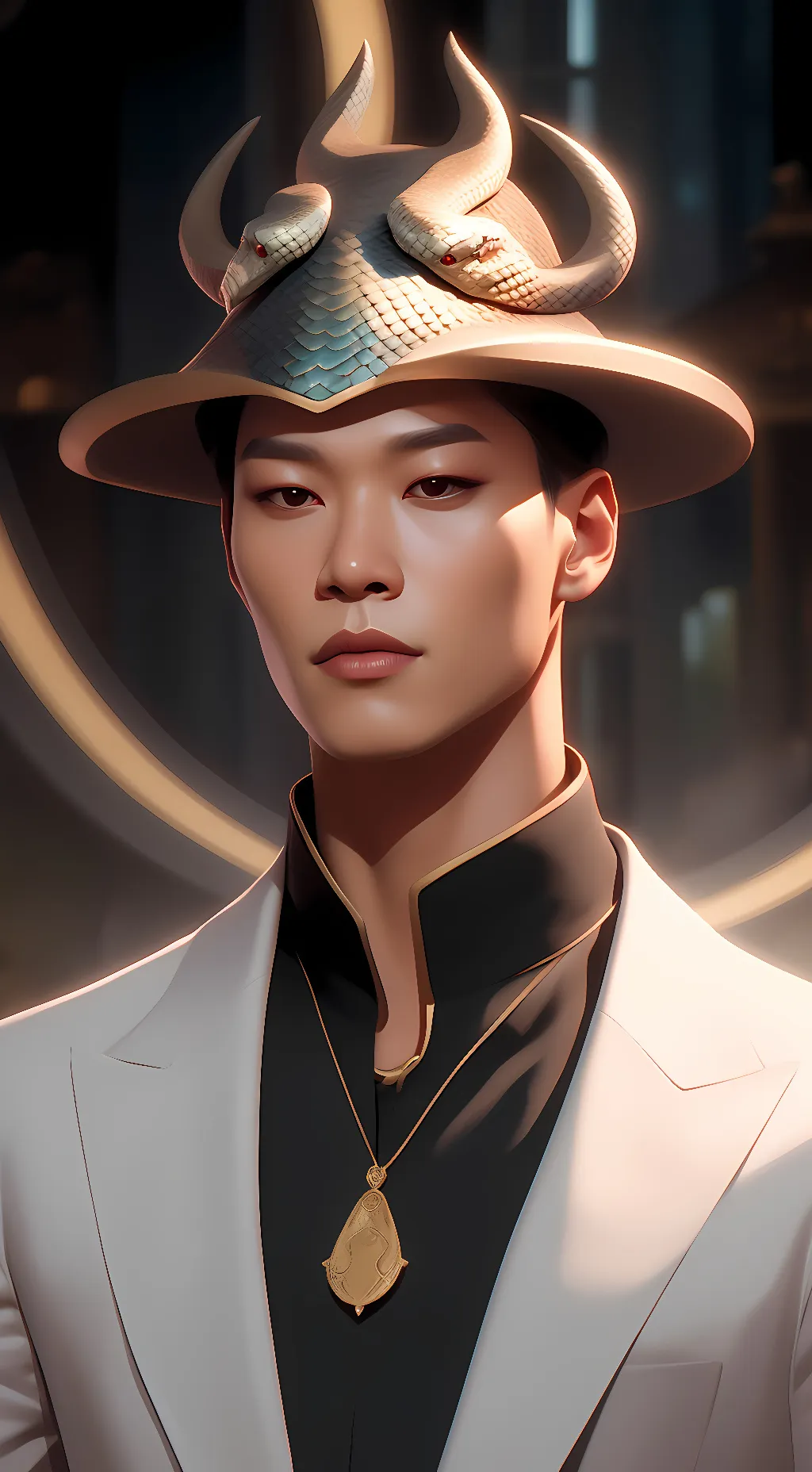 ai character: Snake king background