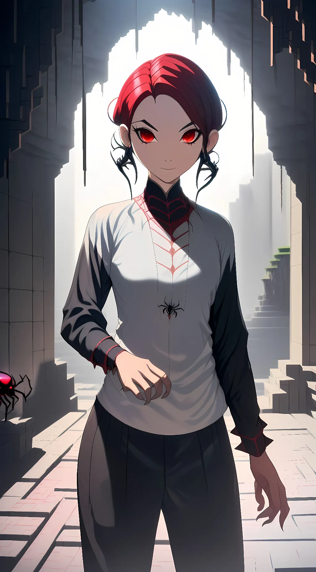 ai character: Arachnia Regent background