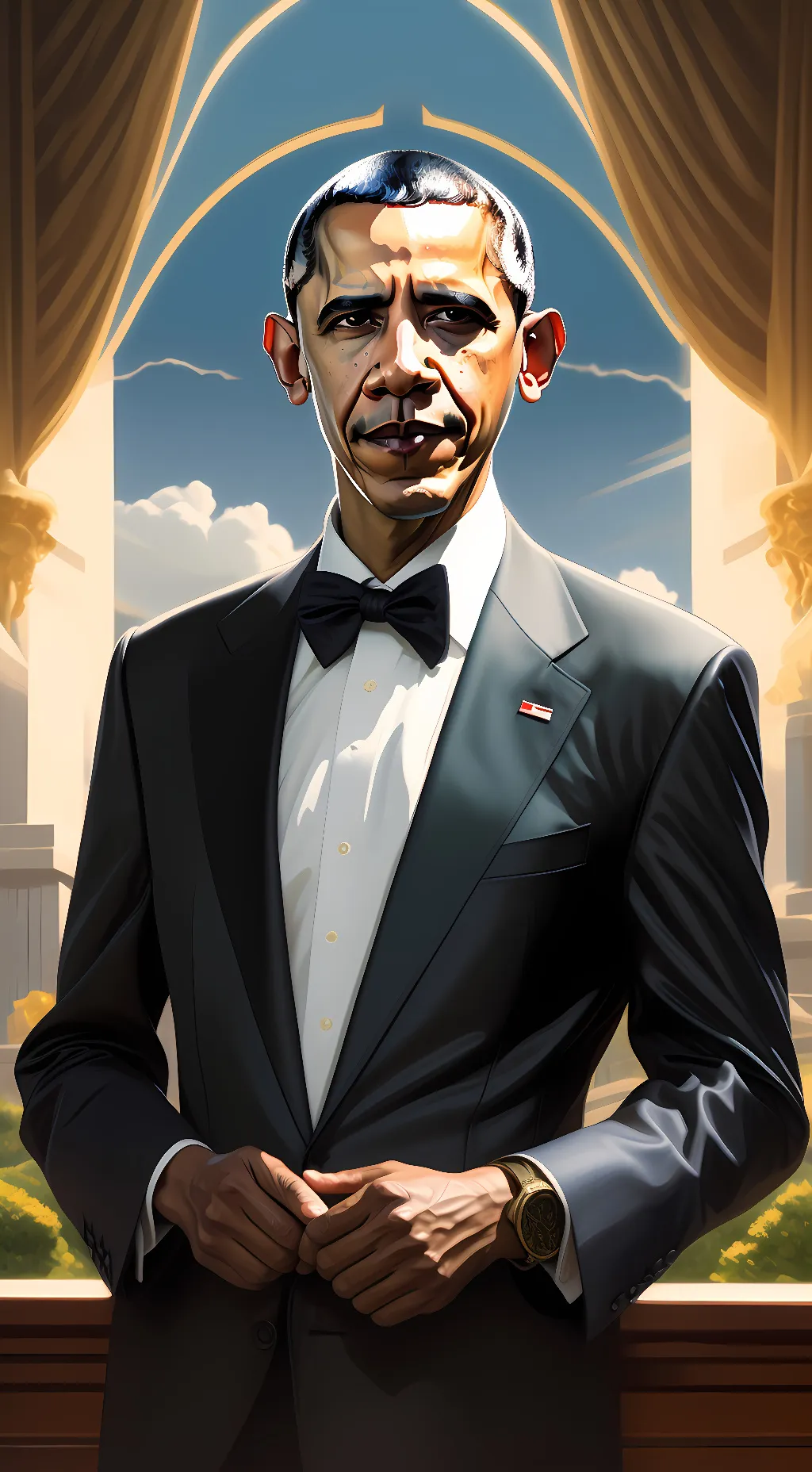 ai character: obama background