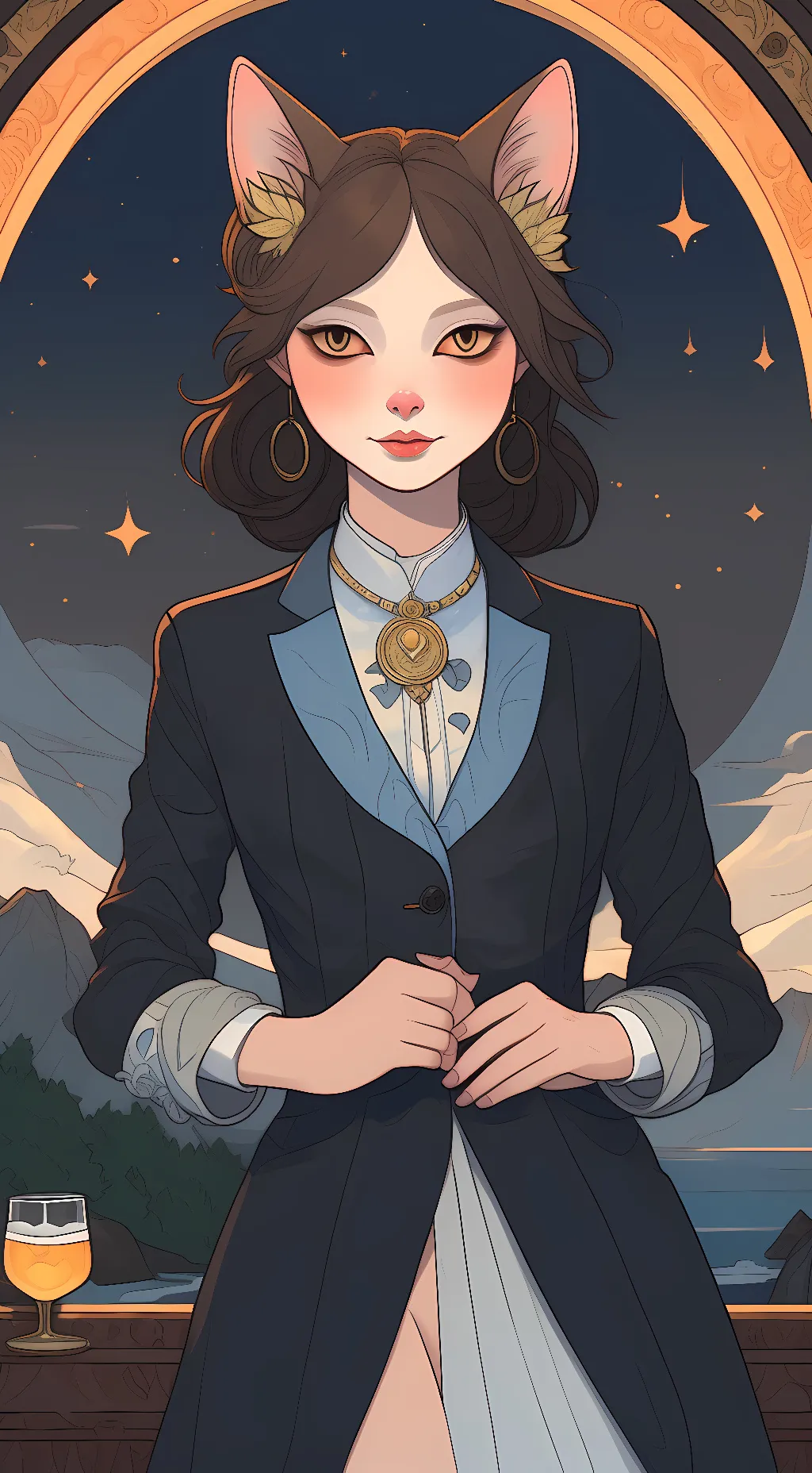 ai character: lady beeris background