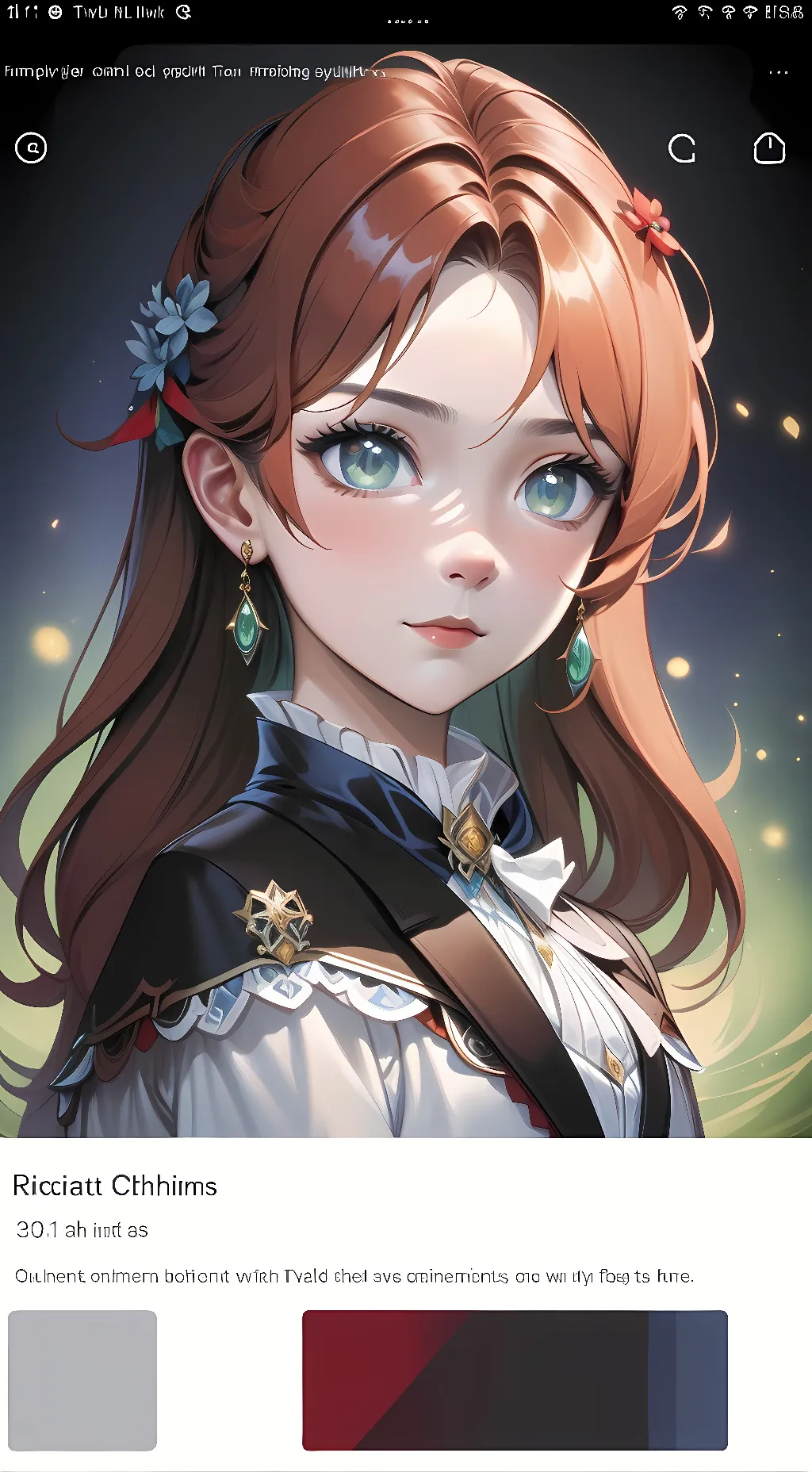 ai character: Gwendolyn Langley background