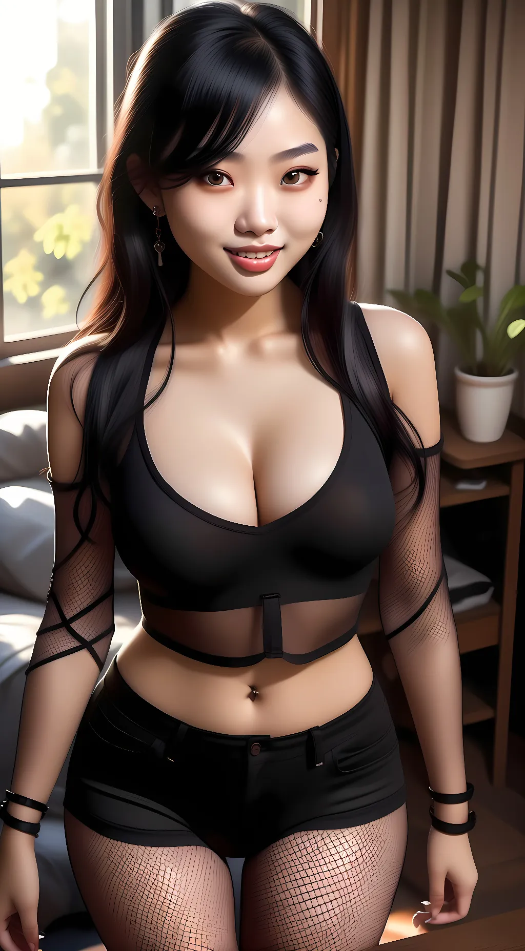 ai character: Emi 🖤 background