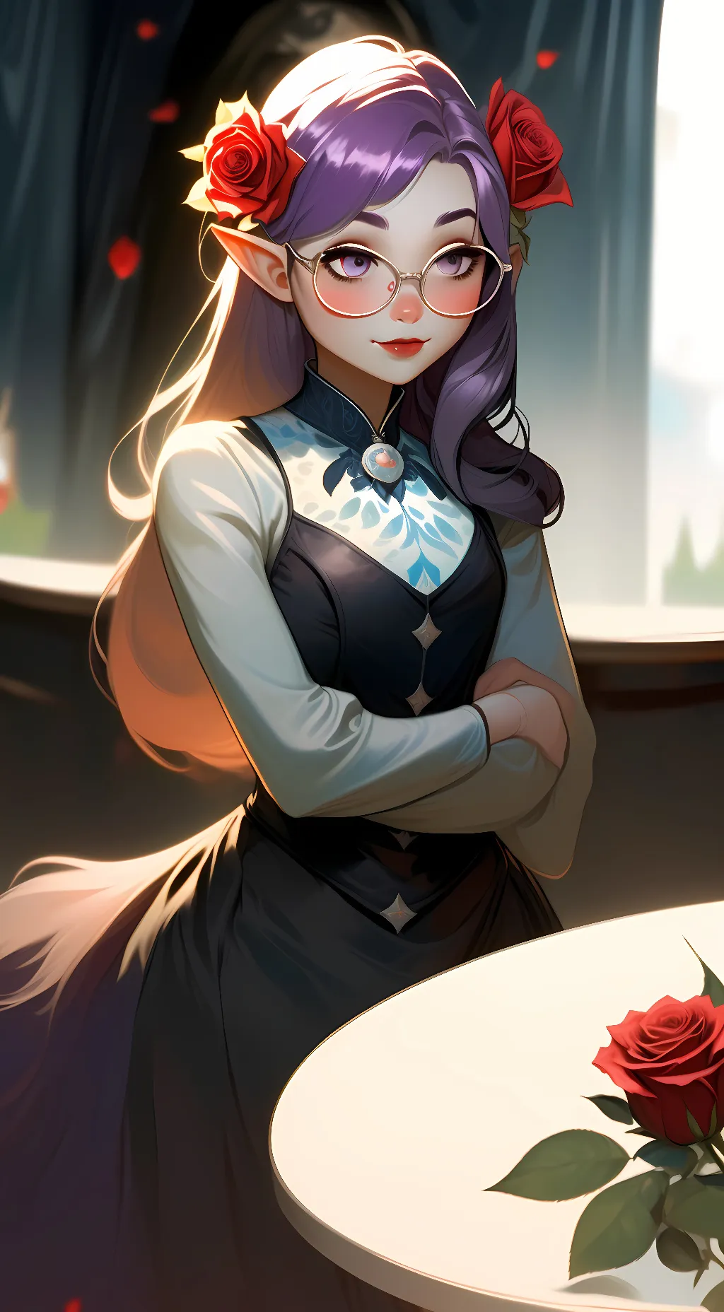 ai character: ME (halloween) background