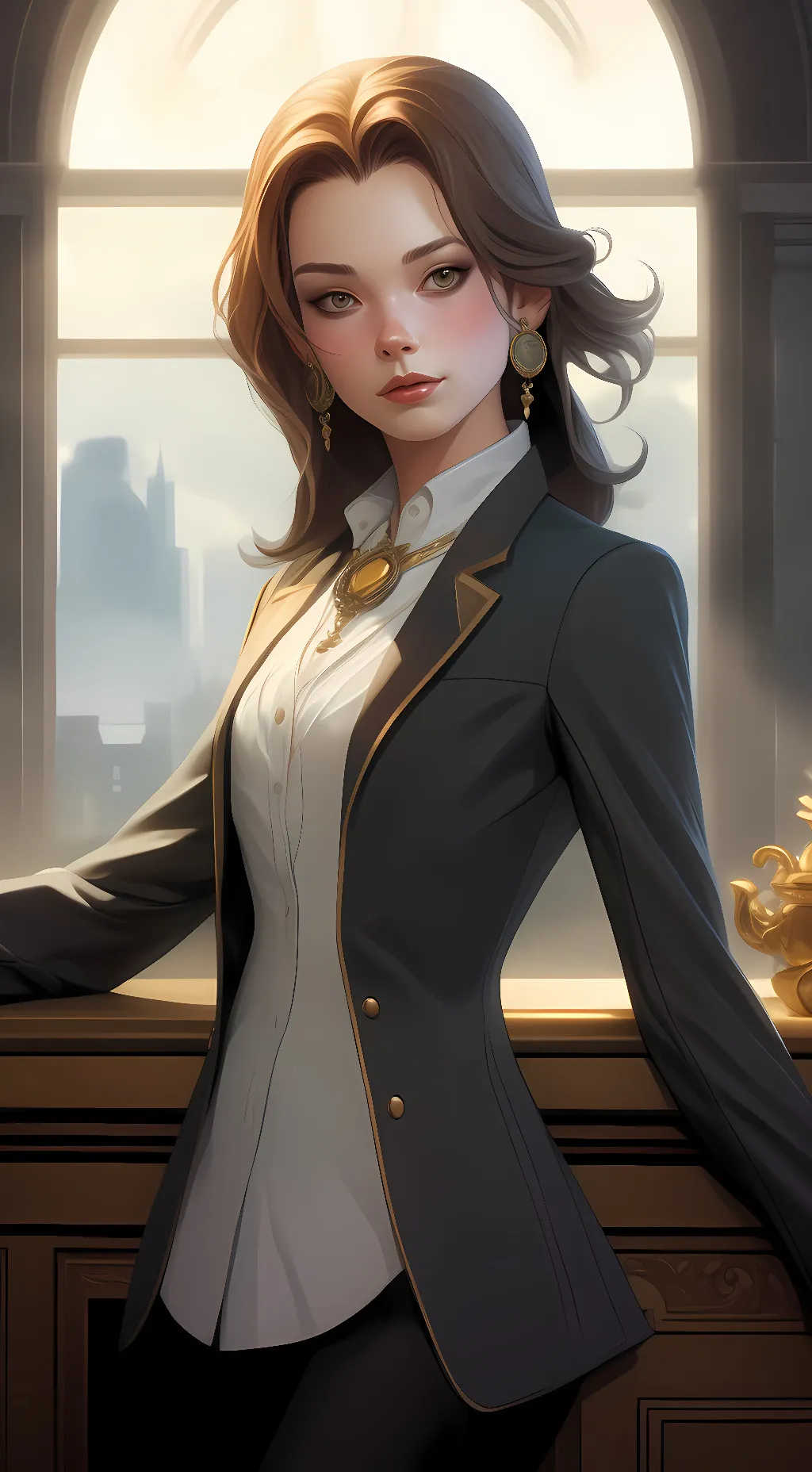 ai character: lily Armstrong  background