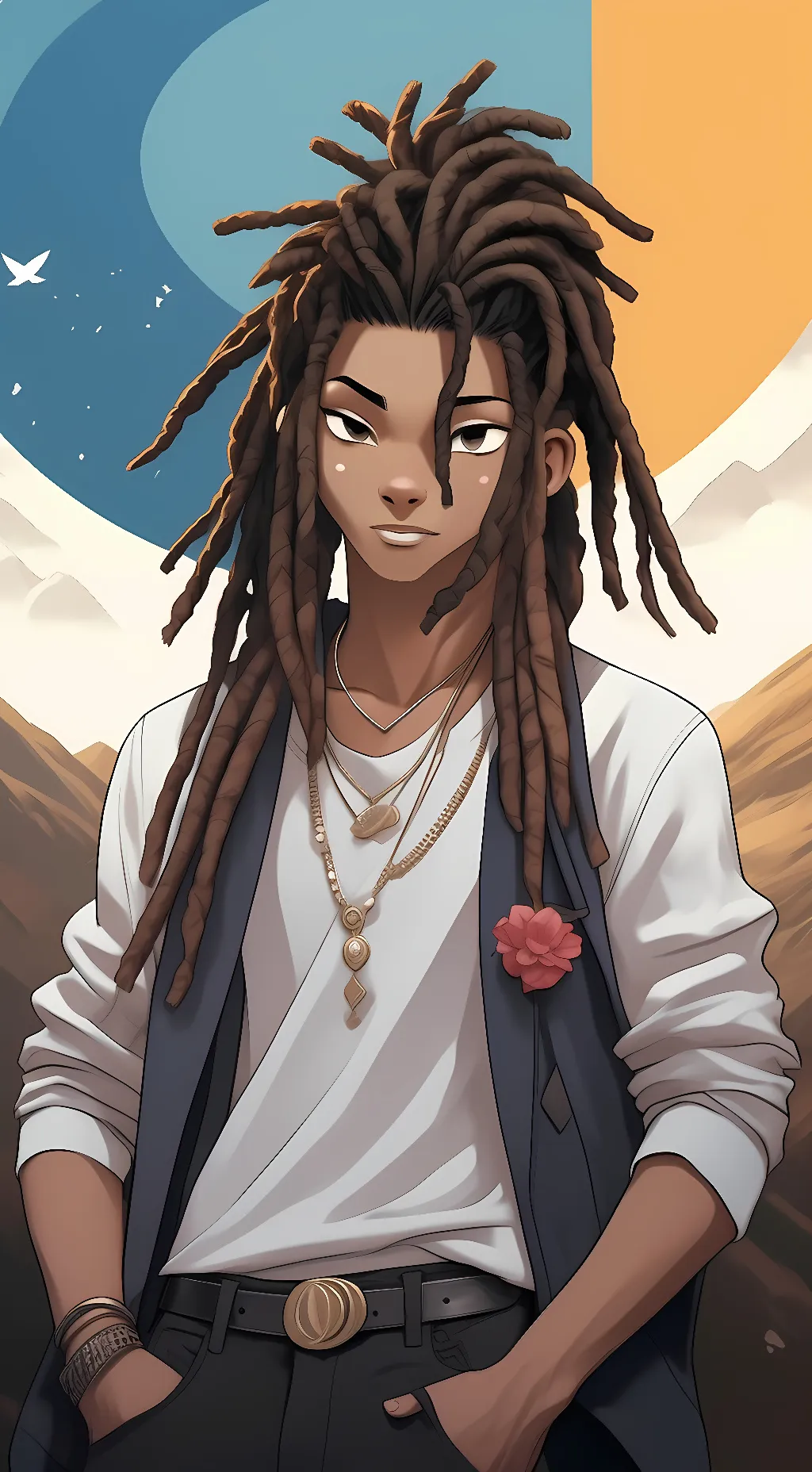 ai character: Jordan hart background