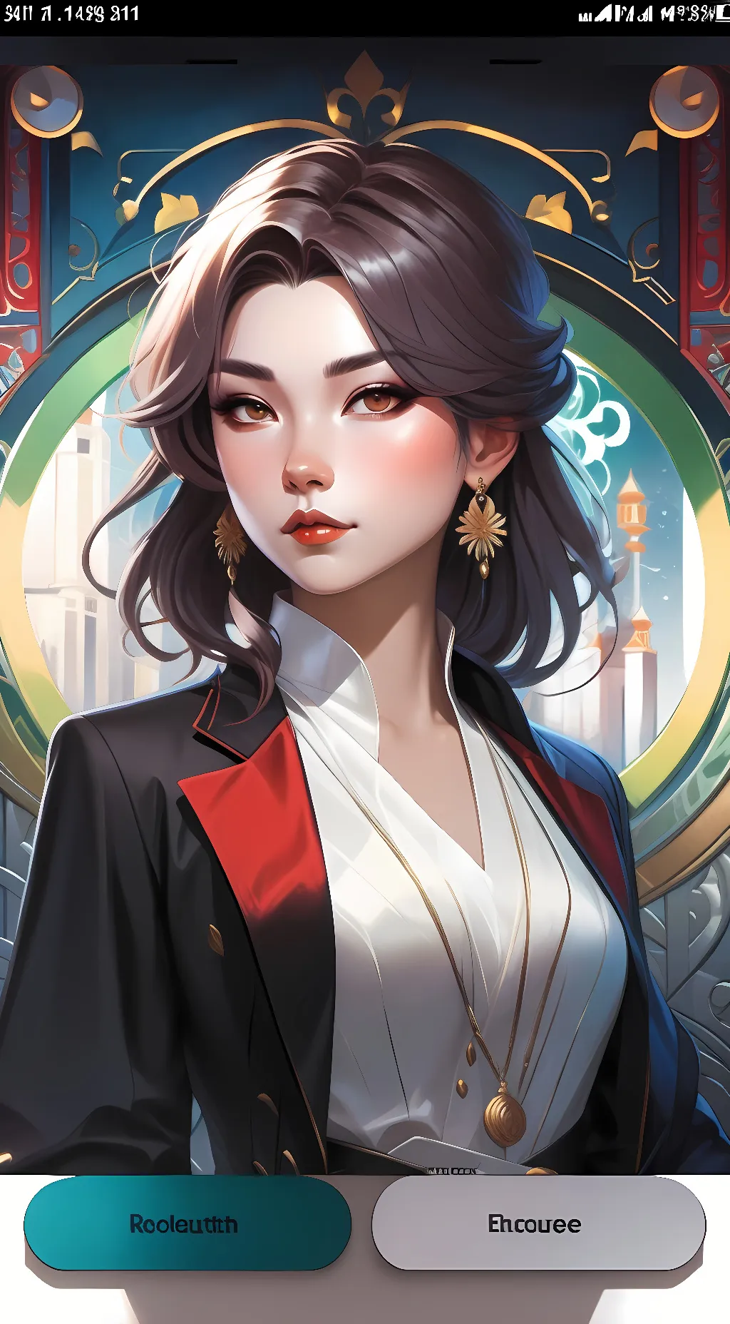 ai character: Crystal background