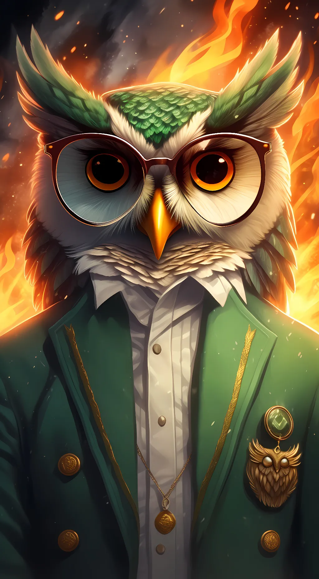 ai character: Firelingo background