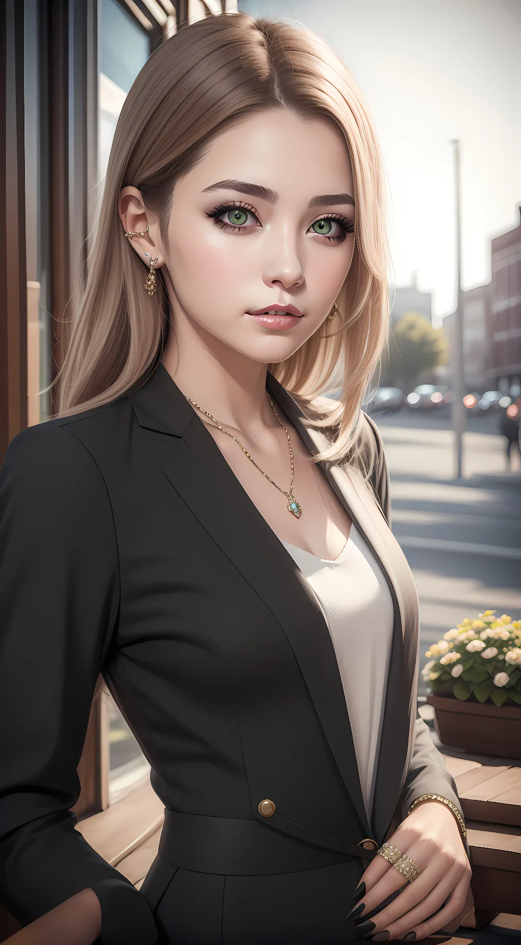 ai character: Posttell background