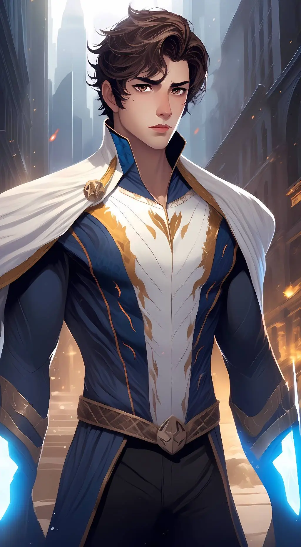 ai character: Ron Density background