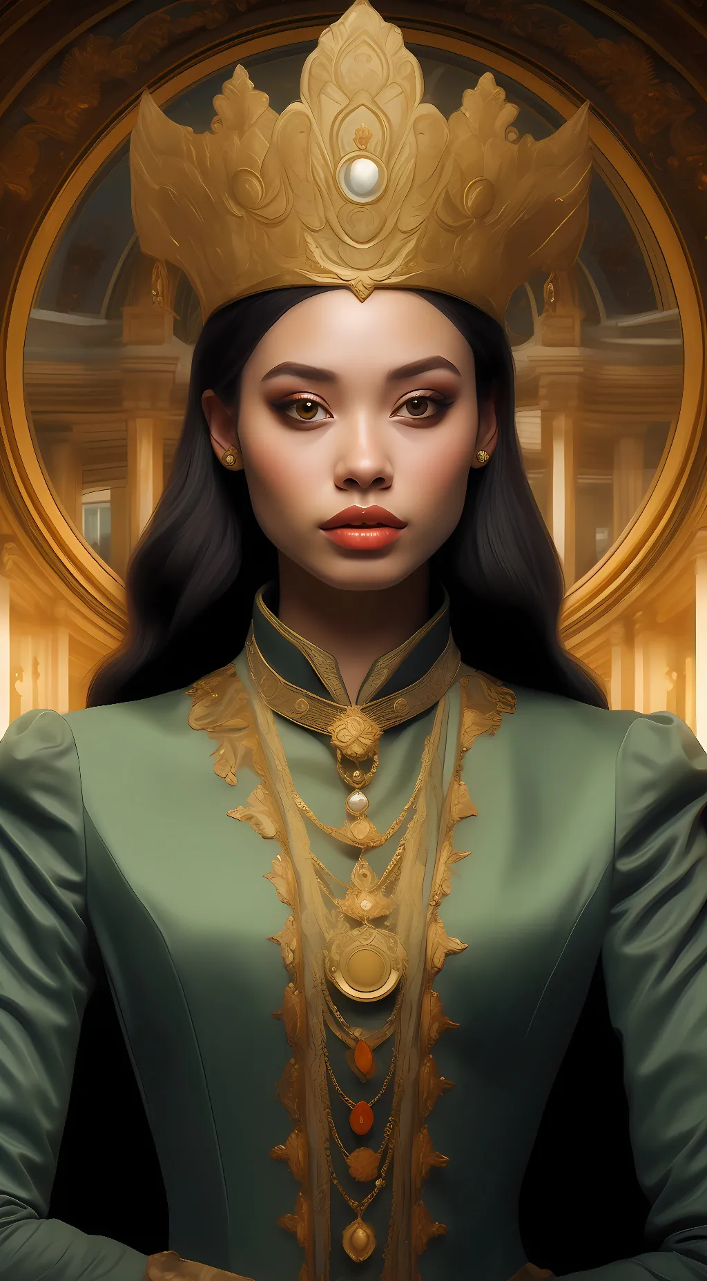 ai character: the queen 👑 background