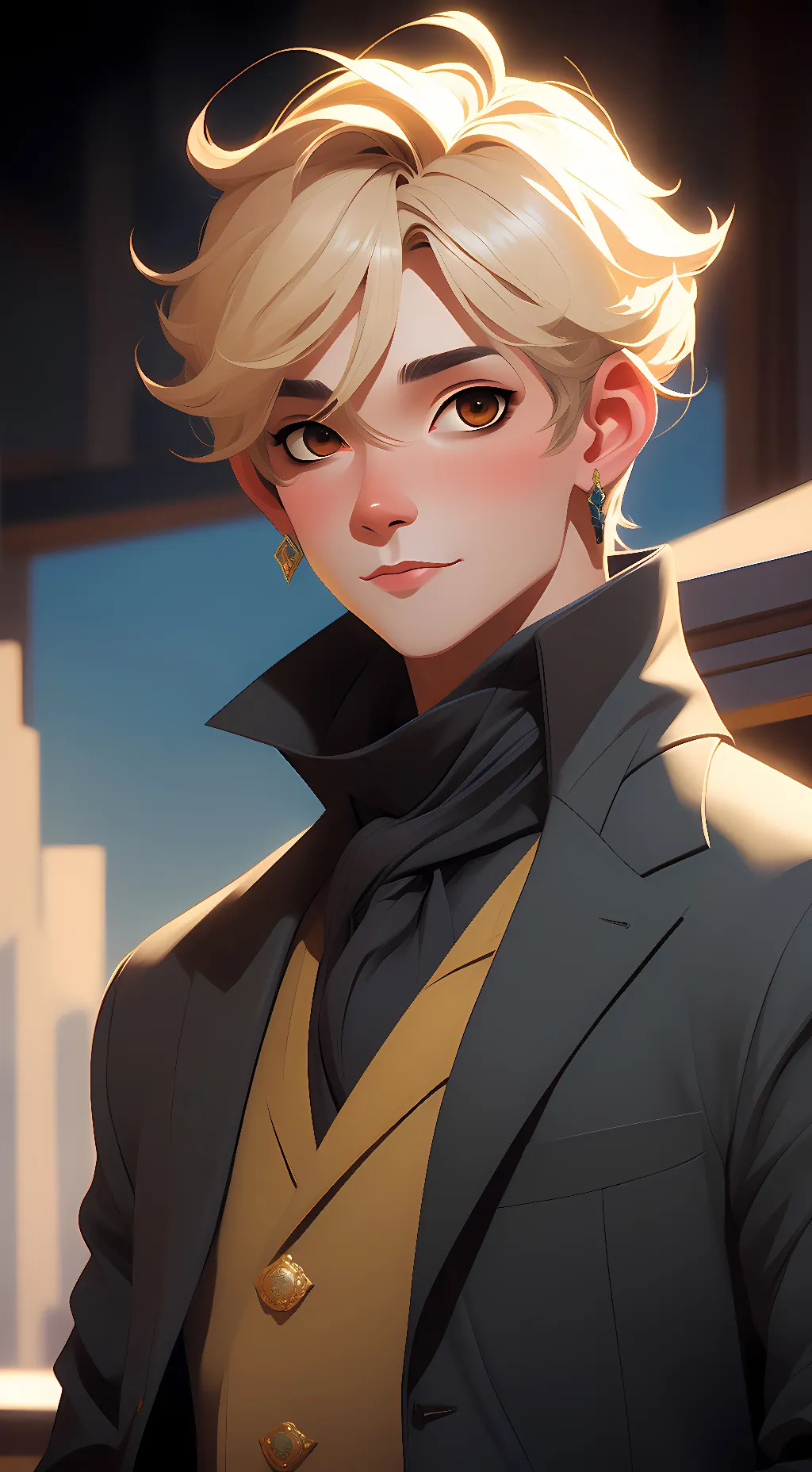 ai character: Softy bakugo background