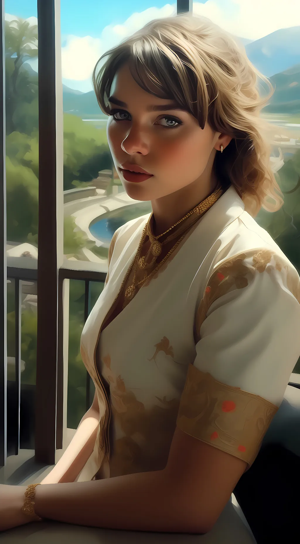 ai character: Sophia Martin background