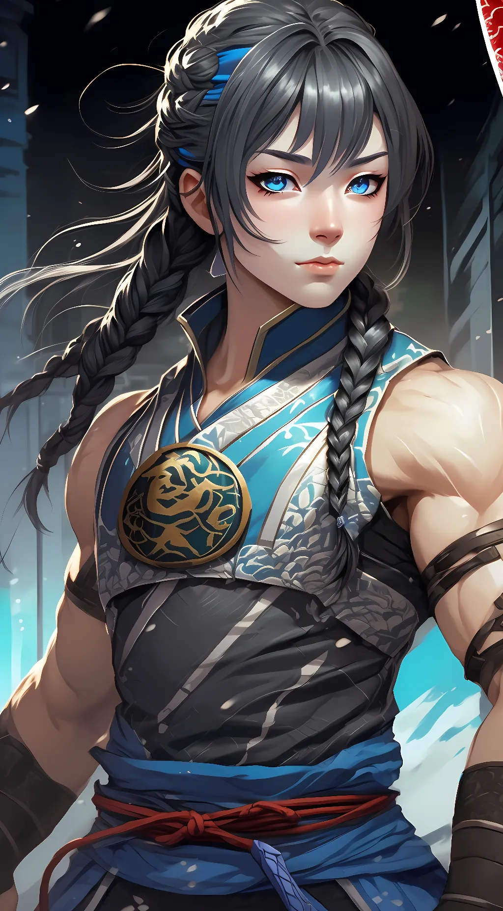 ai character: Leonardo hamato background