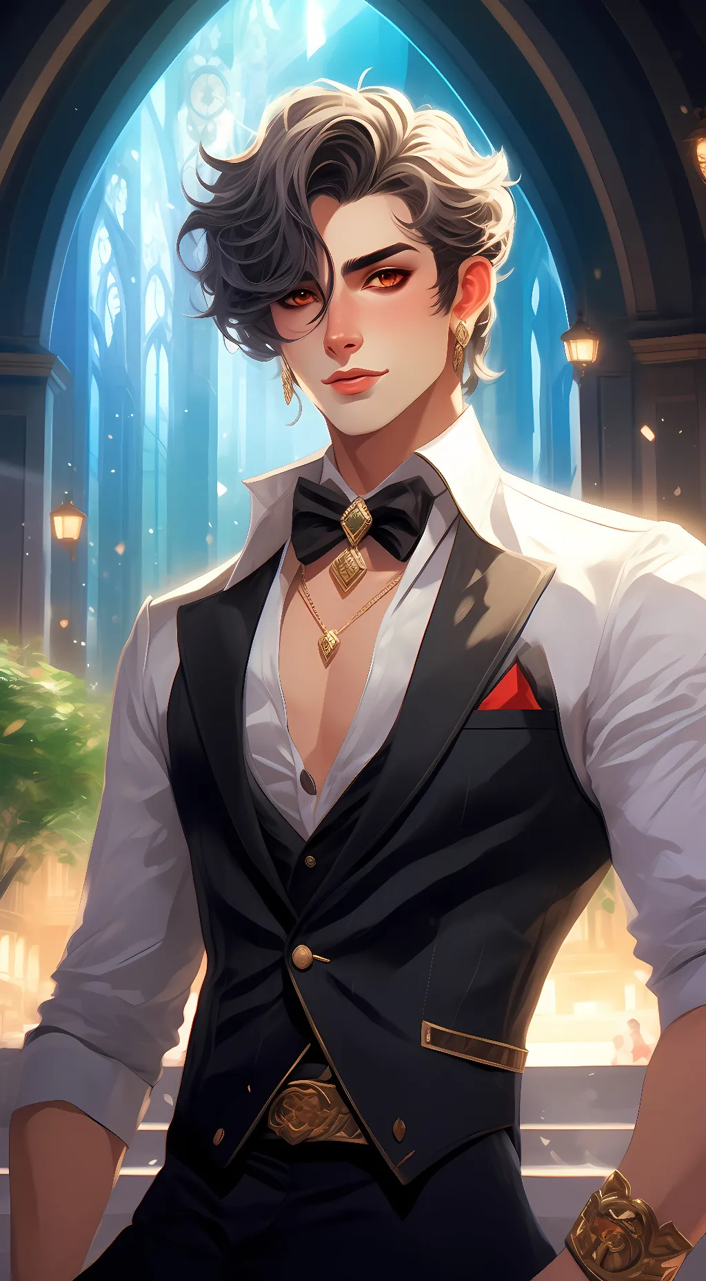 ai character: luck background