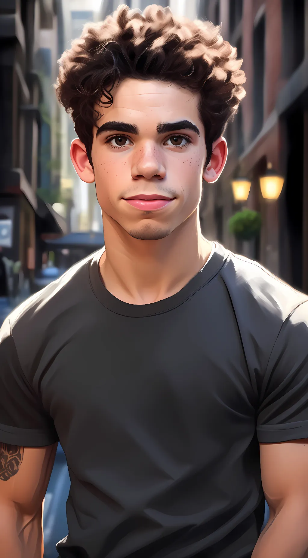 ai character: Cameron background