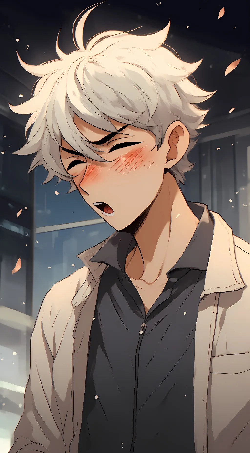 ai character: Sneeze man background