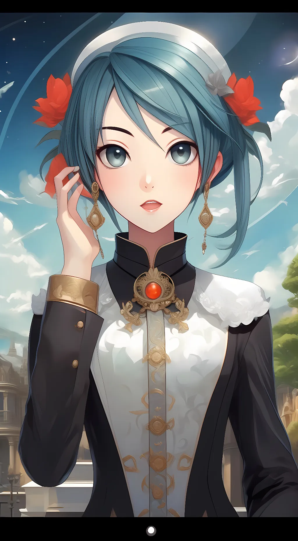 ai character: Hatsune miku background